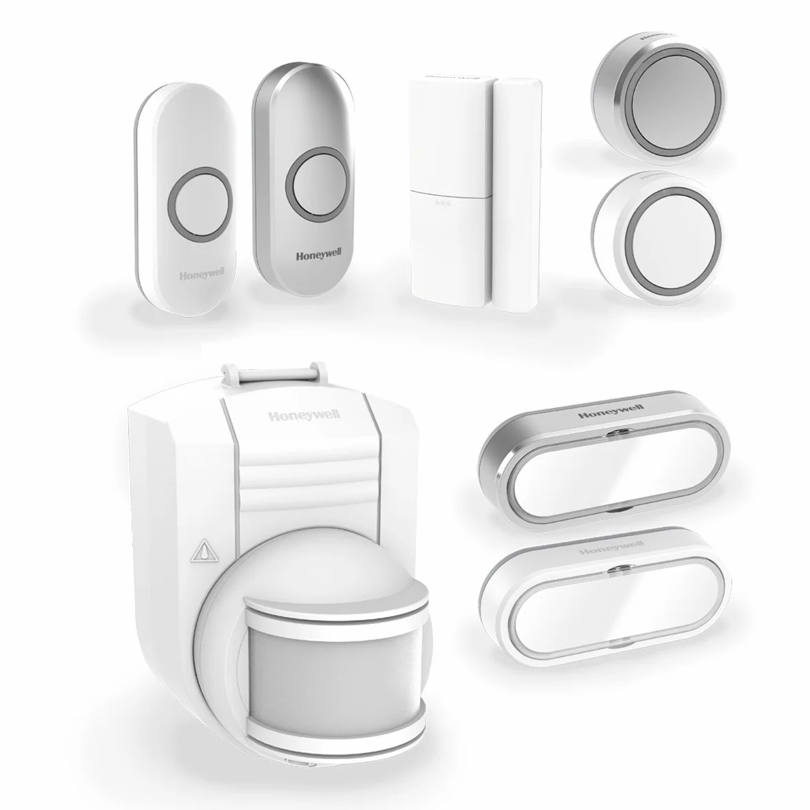 Honeywell Home DC311SP2 Serie 3, Timbre Inalámbrico Enchufable con Pulsador (Blanco)
