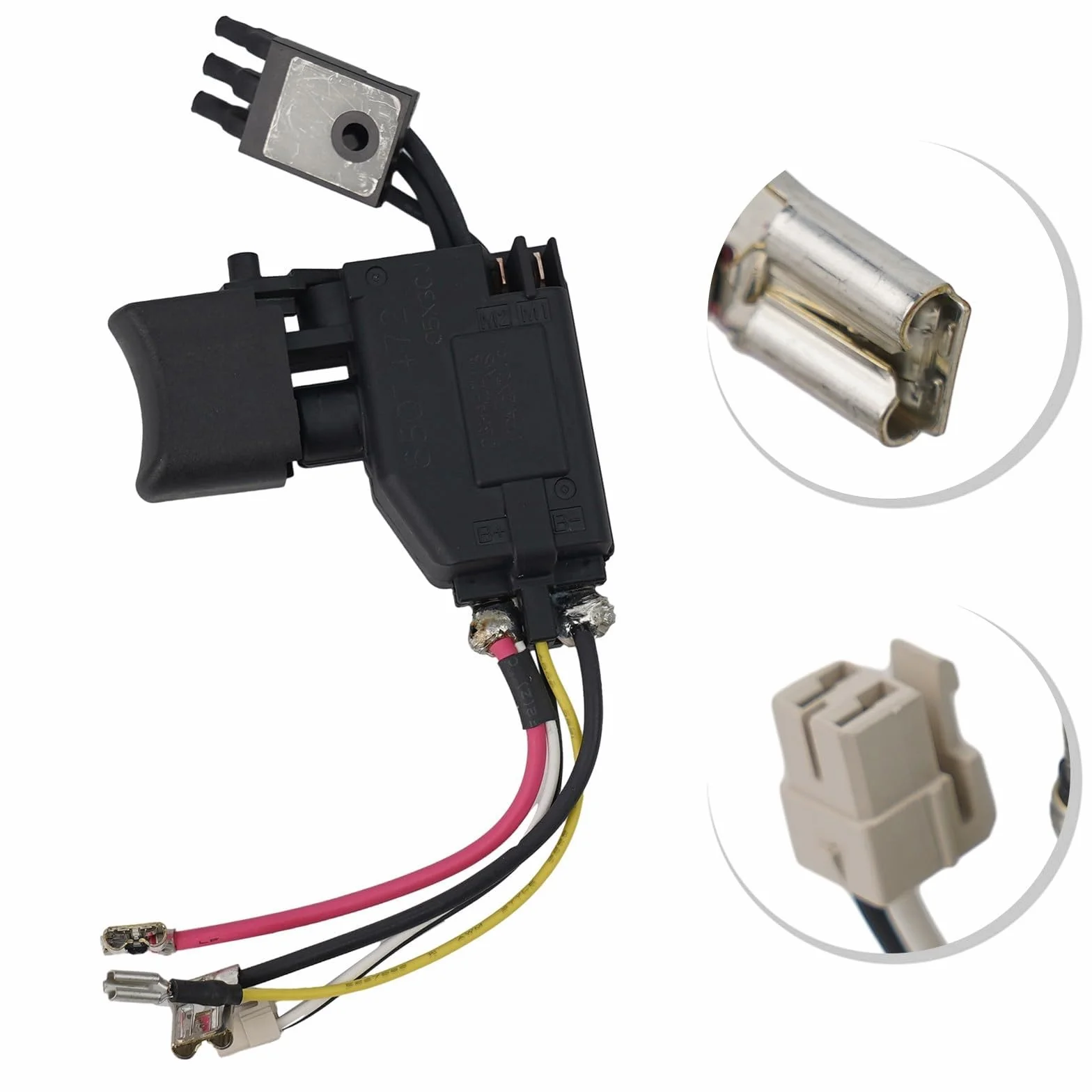Interruptor electrónico de 24 V CC modelo 650747-2 para DDF446 DDF456 DHP446 BHP456 BDF456 compatible con taladros eléctricos y herramientas eléctricas