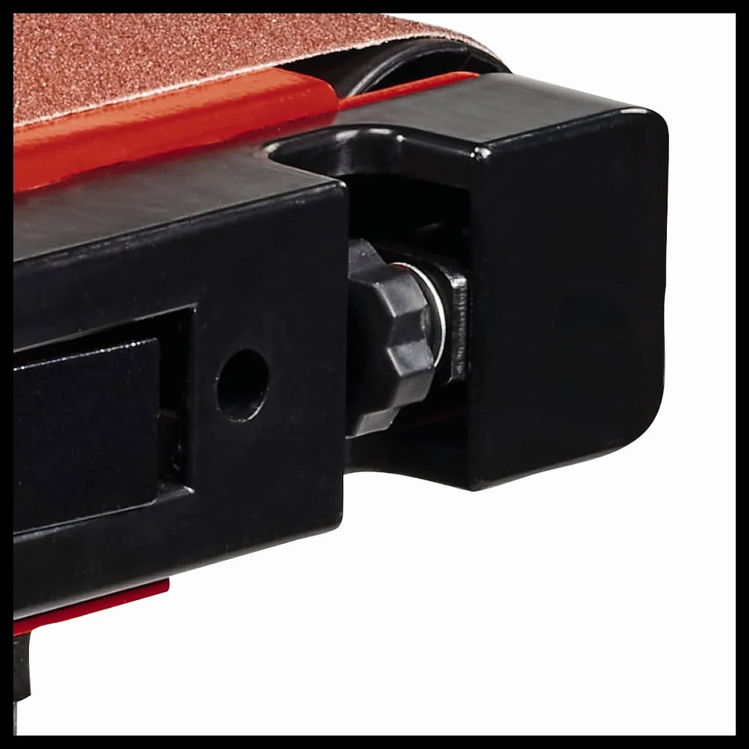 Einhell Esmeriladora de disco y banda vertical TC-US 380 (380 W, vel. de banda de lijado 292 m/min, disco de lijado vel. 1450 min-1, incl. 1 banda de lijado K80 y 1 papel de lija de disco K 80)