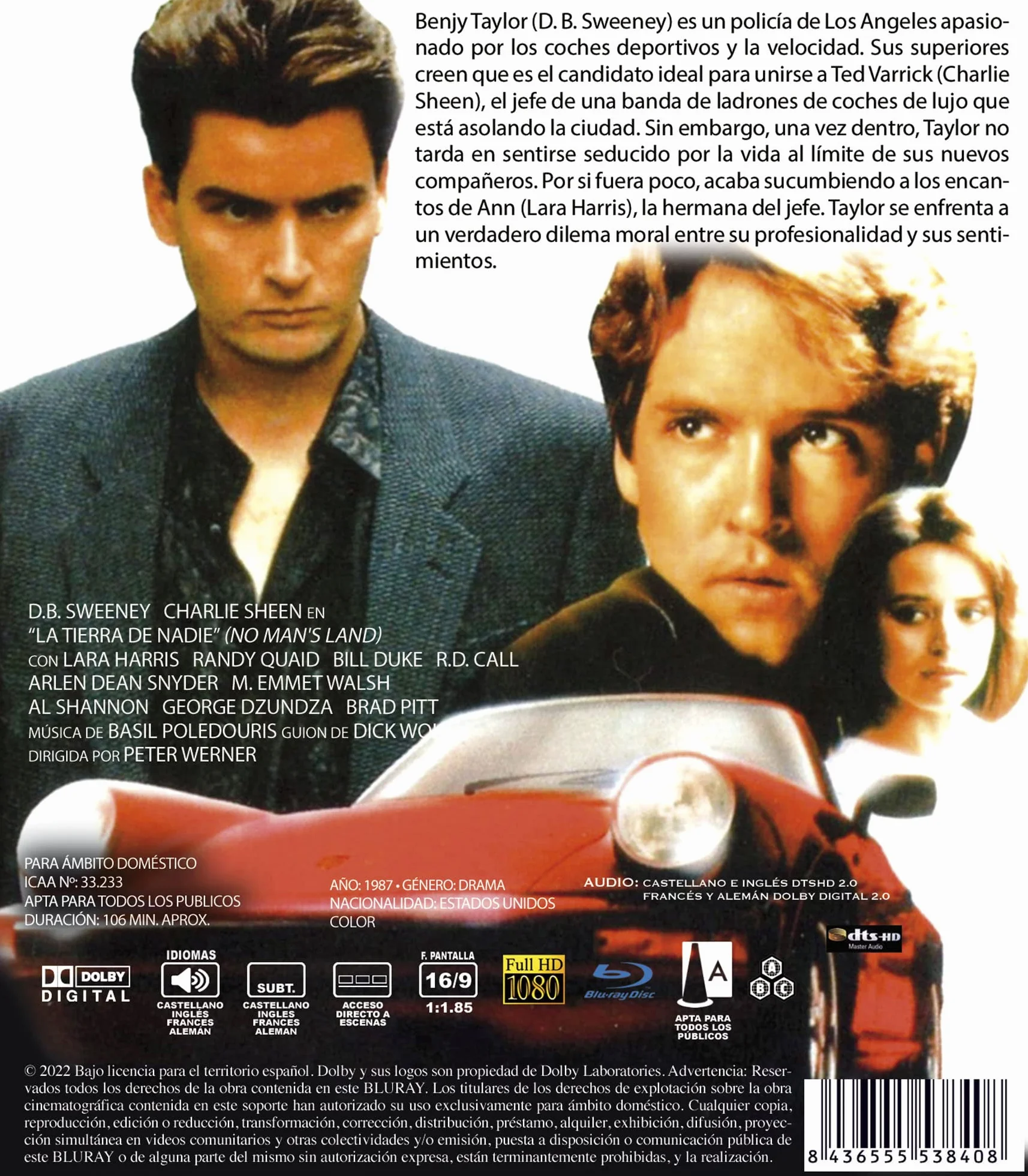 La Tierra de Nadie BD 1987 No Man's Land [Blu-ray]