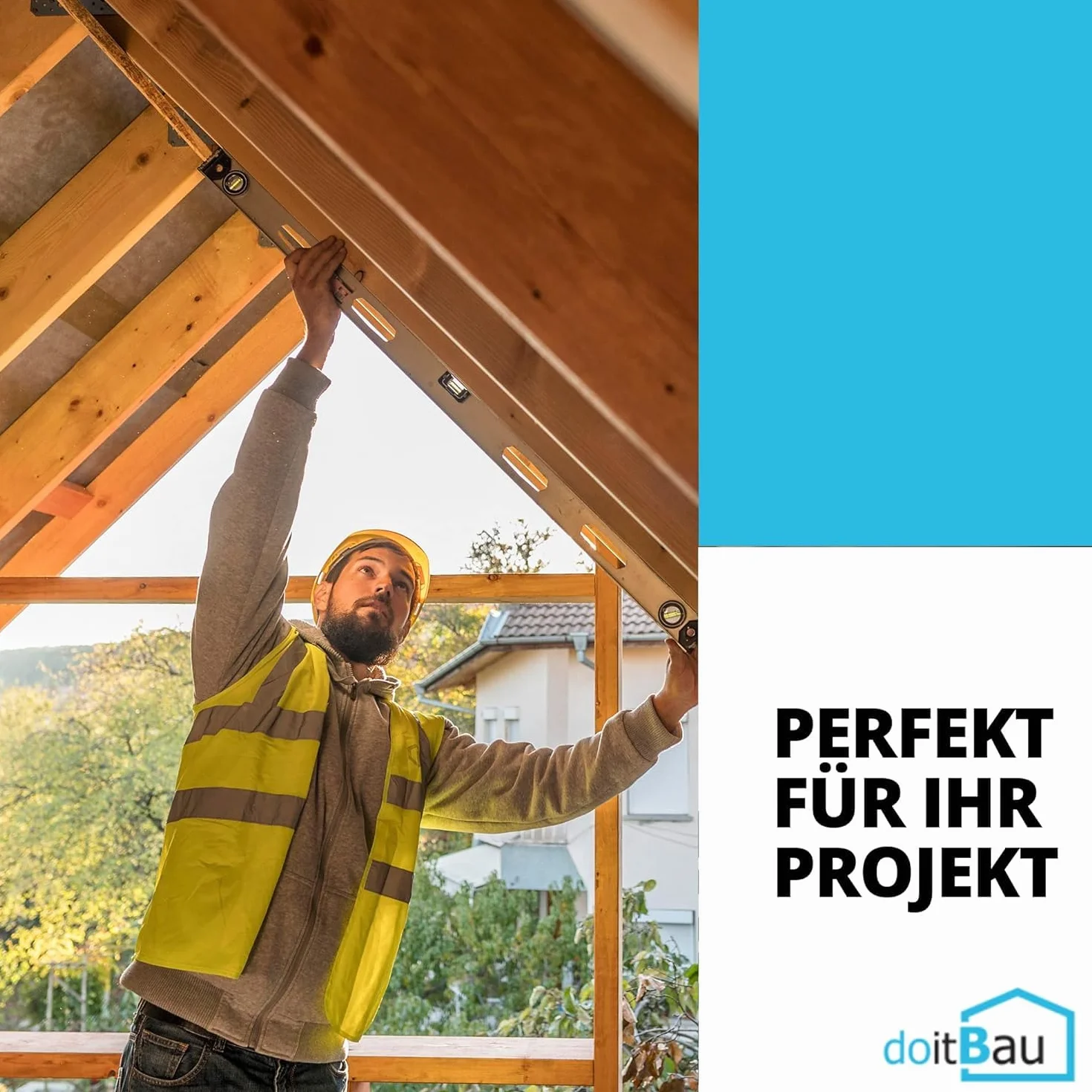 doitBau Perfil de zócalo de aluminio – Perfil de zócalo – Resistente a la lluvia WDVS – 80 mm de ancho por 2 m de perfil, 10 unidades = 20 m para paneles aislantes EPS XPS de lana mineral fachada