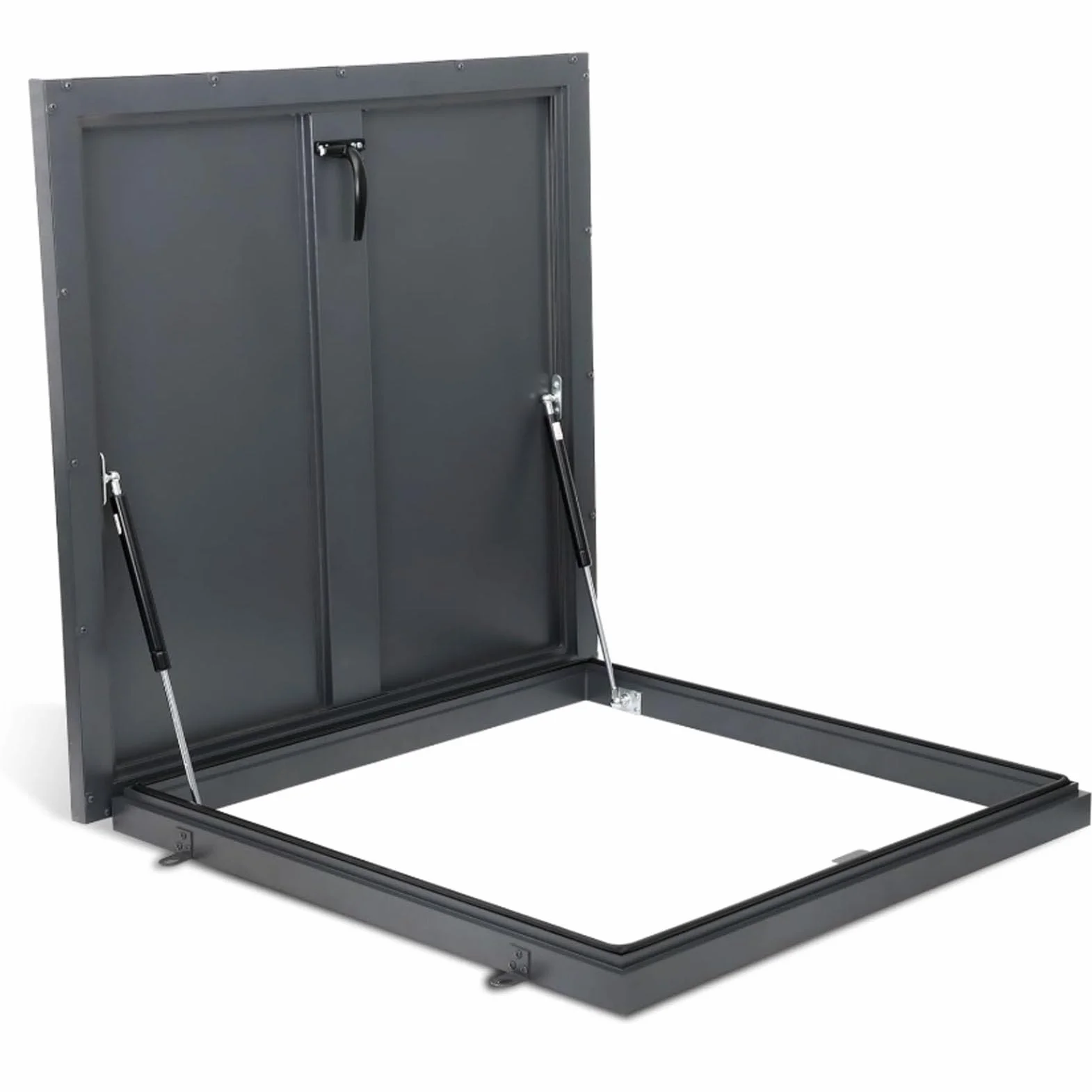 Trampilla de acceso a techo, galvanizada, impermeable, antirrobo, tragaluz, trampilla de techo, tragaluz, cubierta de trampilla de mantenimiento de techo, trampilla de seguridad de techo,95x95cm