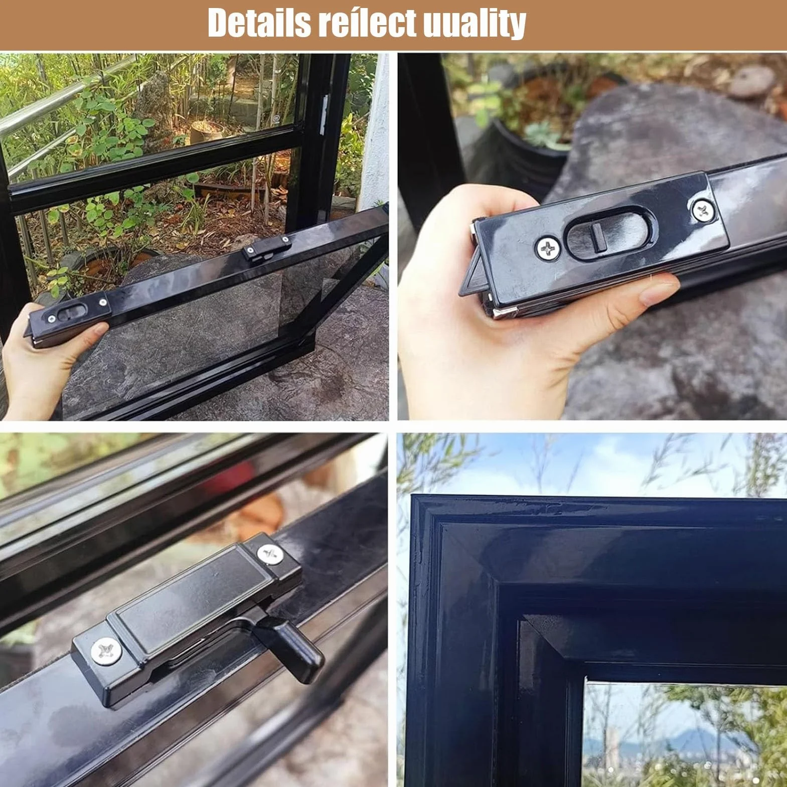 Ventana de ventilación para cobertizos, Ventanas corredizas de Aluminio para sótanos con mosquitera, Ventanas de Servicio Verticales con Vidrio Templado(WxH 10x20 in/25x50cm)