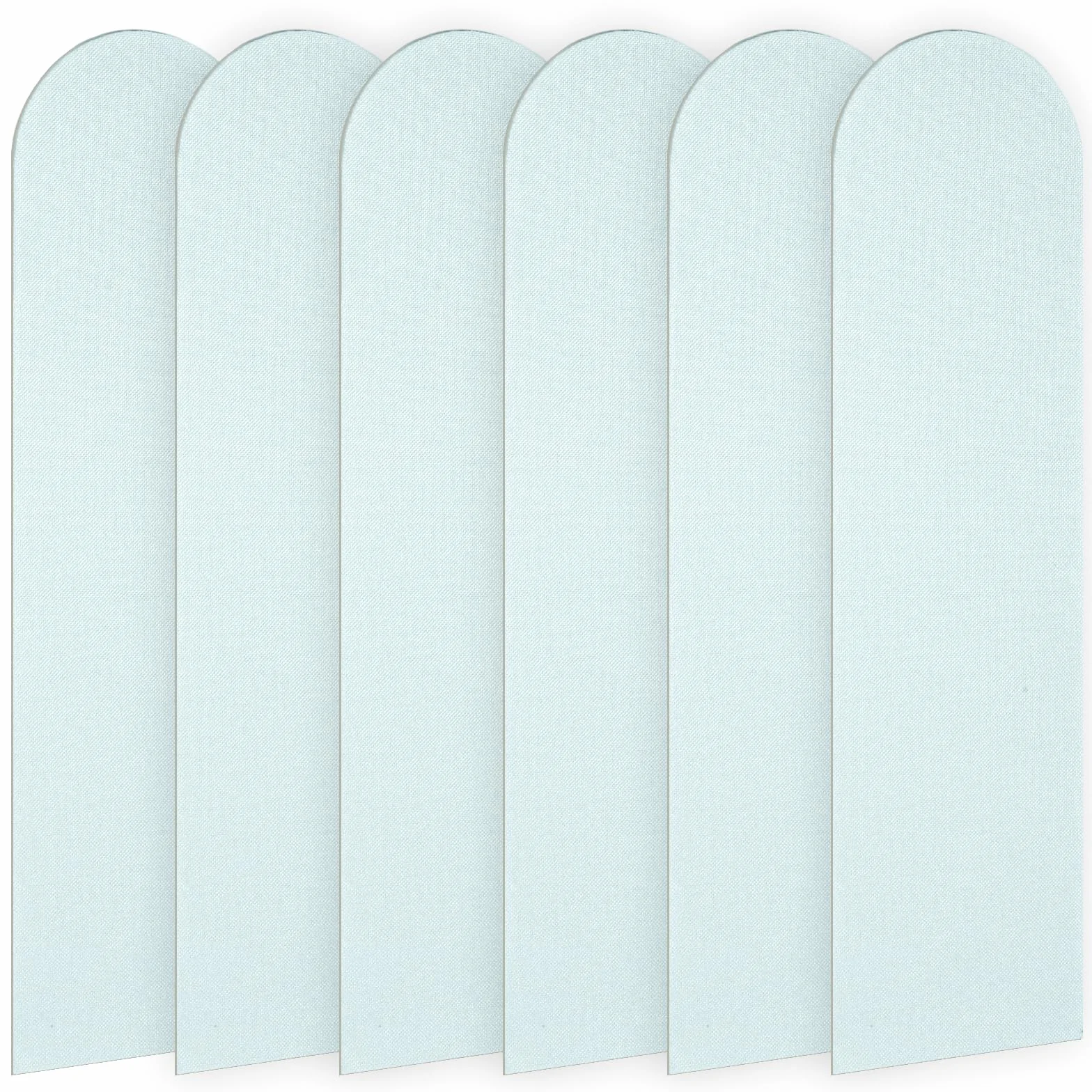 6 paneles de pared 3D, 56 x 15 cm, espuma XPE, acolchado de pared, autoadhesivo, anticolisión, acolchado de pared para dormitorio, habitación infantil (azul)