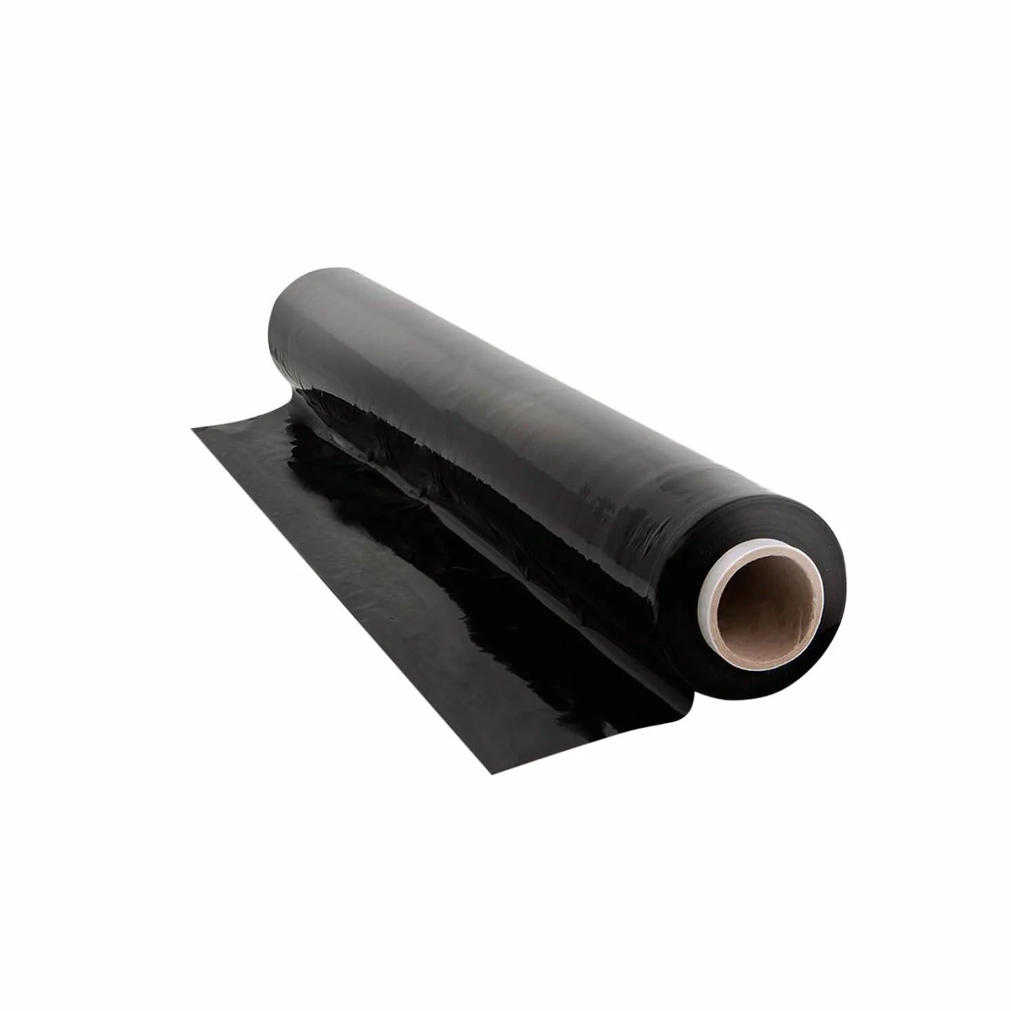 Various Film Negro para embalaje plástica retráctil de 50cmx200m,23 micras, resistencia industrial de estiramiento, adherencia Negro, envoltura para mudanza, palets.