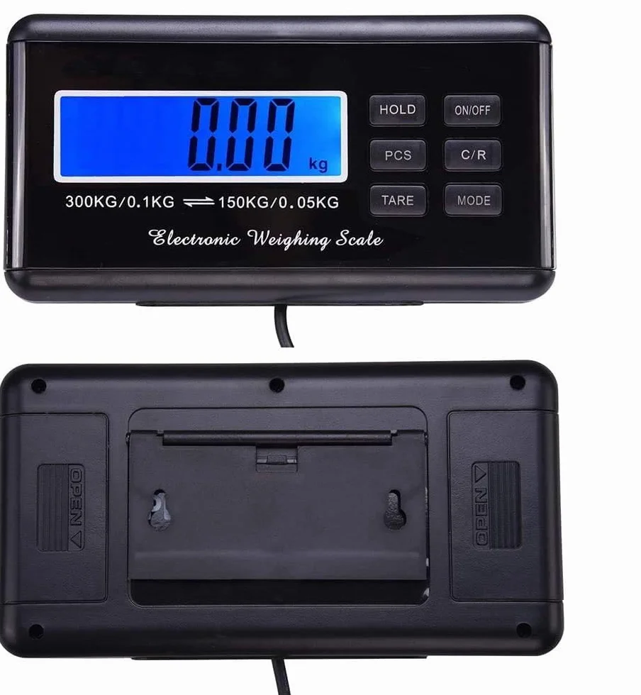 Balanza de Plataforma Industrial 300 kg Bandeja de Acero Inoxidable LCD Digital Profesional