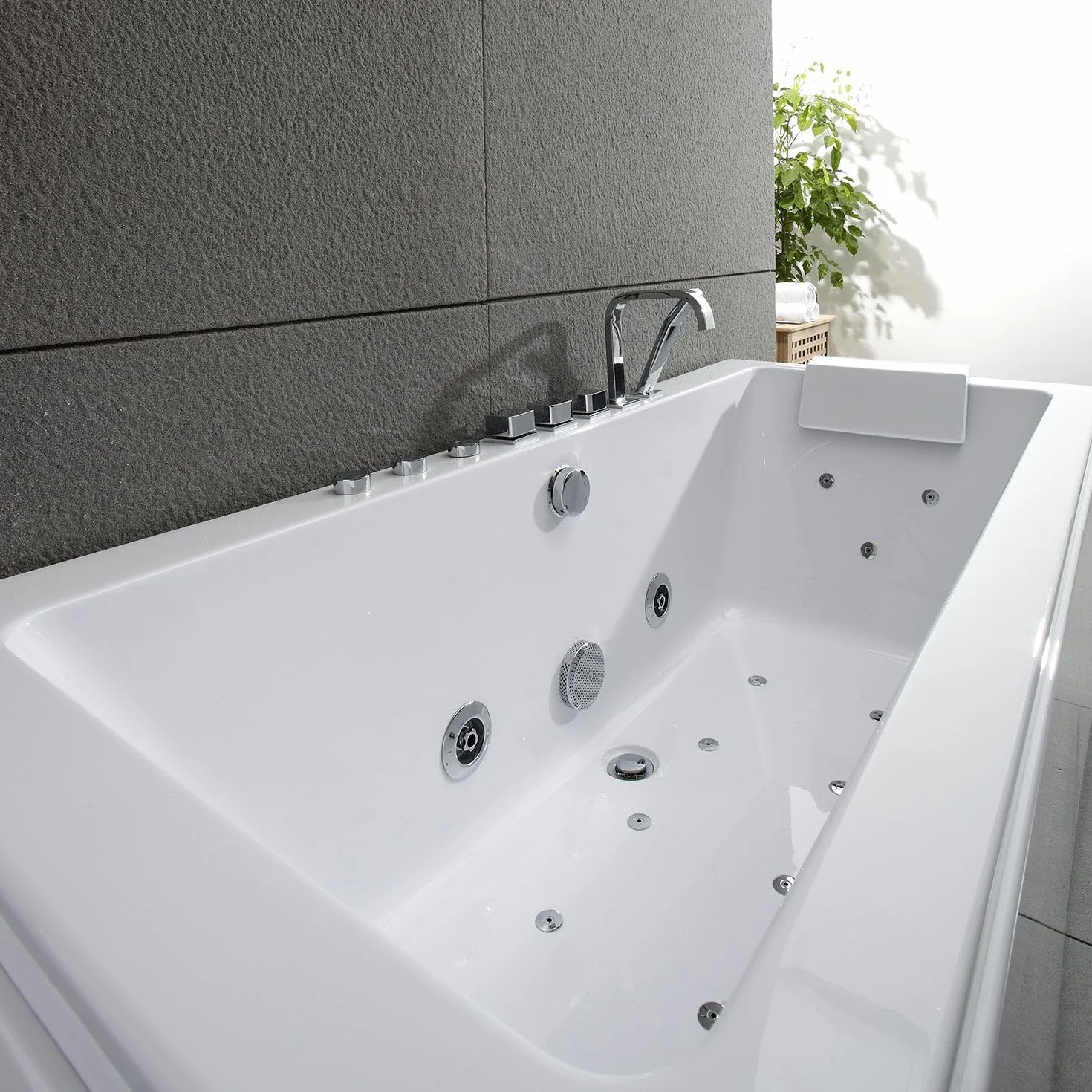 SPALINA SIKINOS WHITE Jets - Bañera de hidromasaje Clásica L. 170 x l. 78 cm