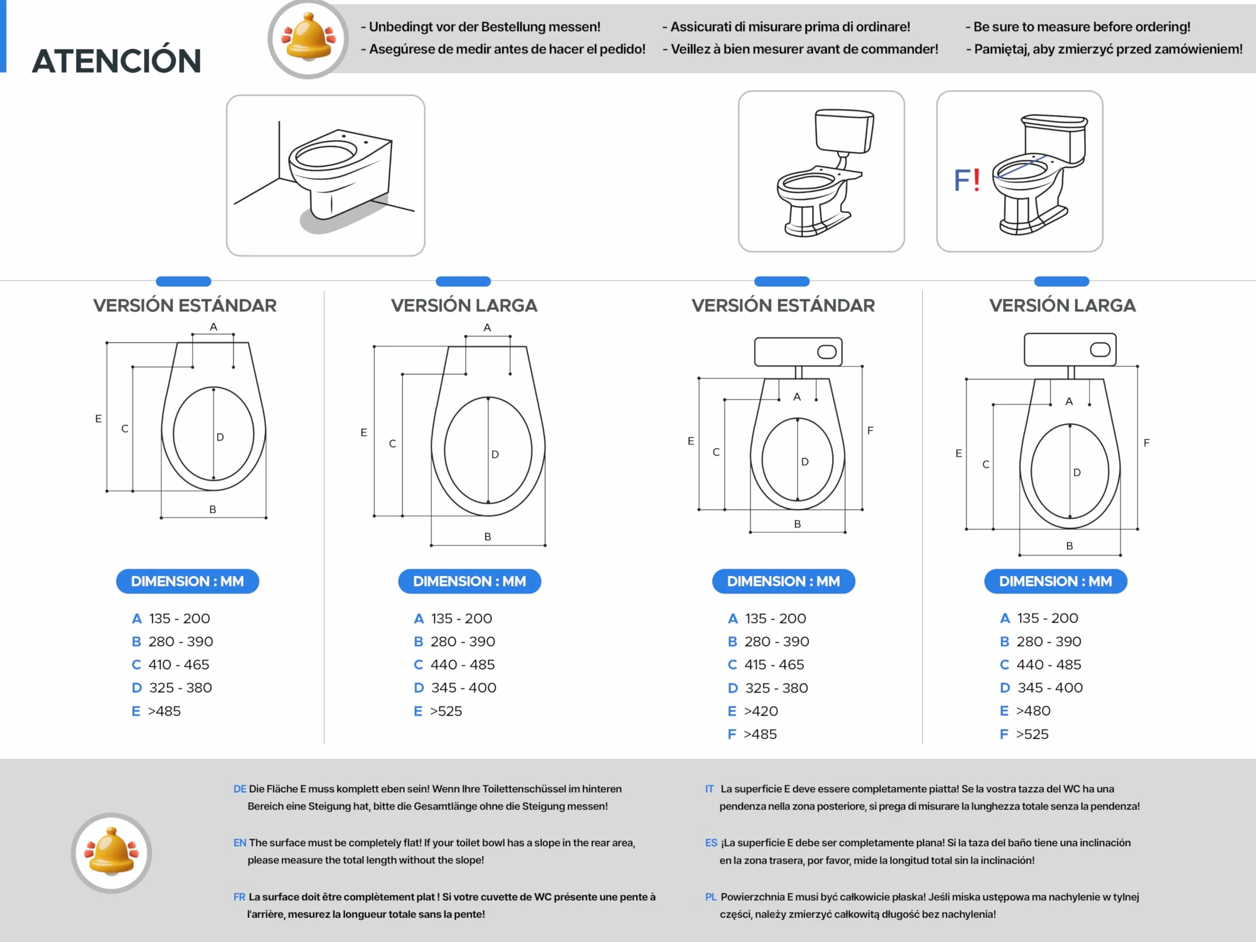 LEEVENTUS – Estándar Versión – Nuevo modelo – Producto Premium Ducha WC Bidet – WC ducha inodoro inodoro ducha