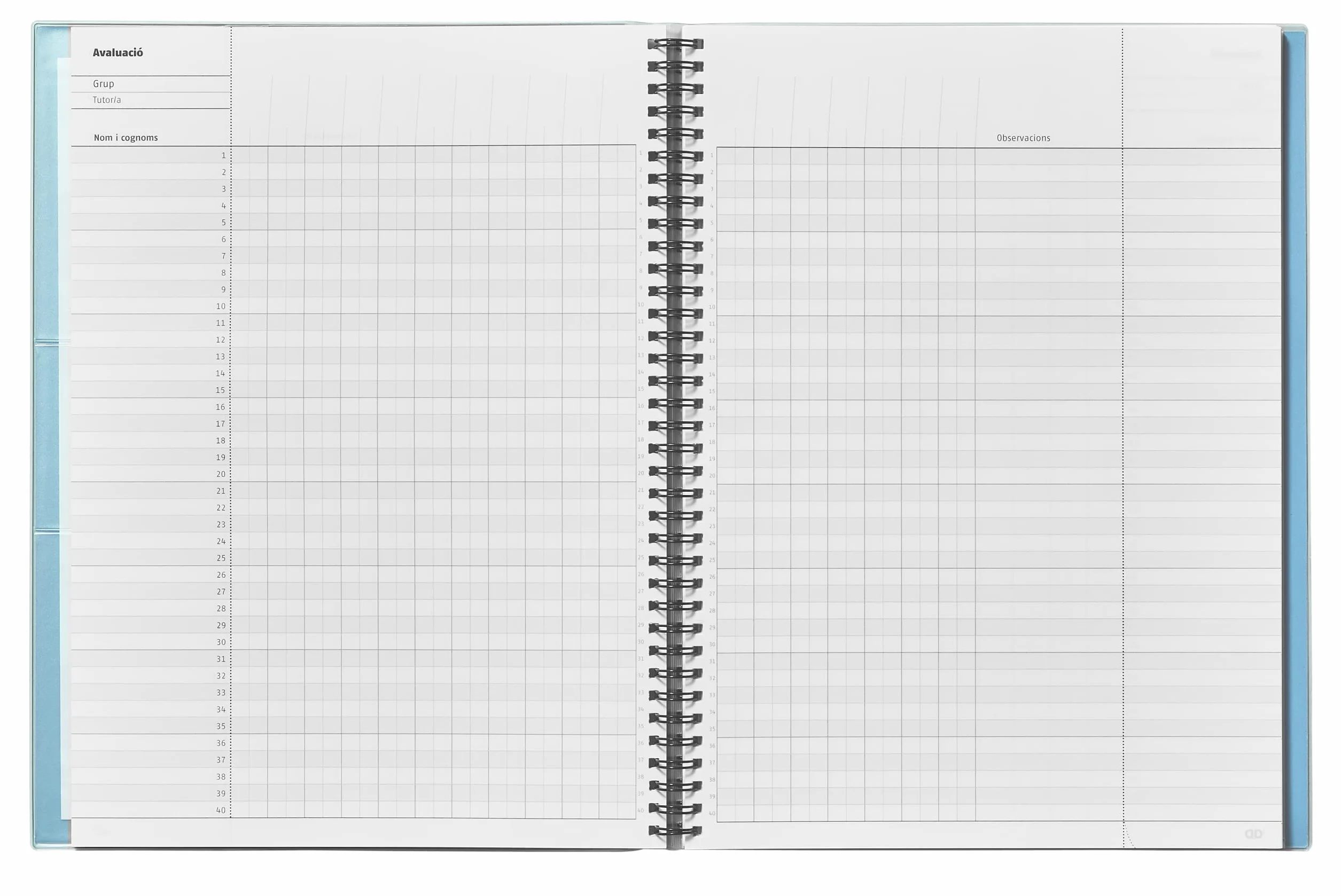 ADDITIO Cuaderno Tríplex para profesorado Planificación mensual y semanal 22,5 x 31 cm Catalán Lila