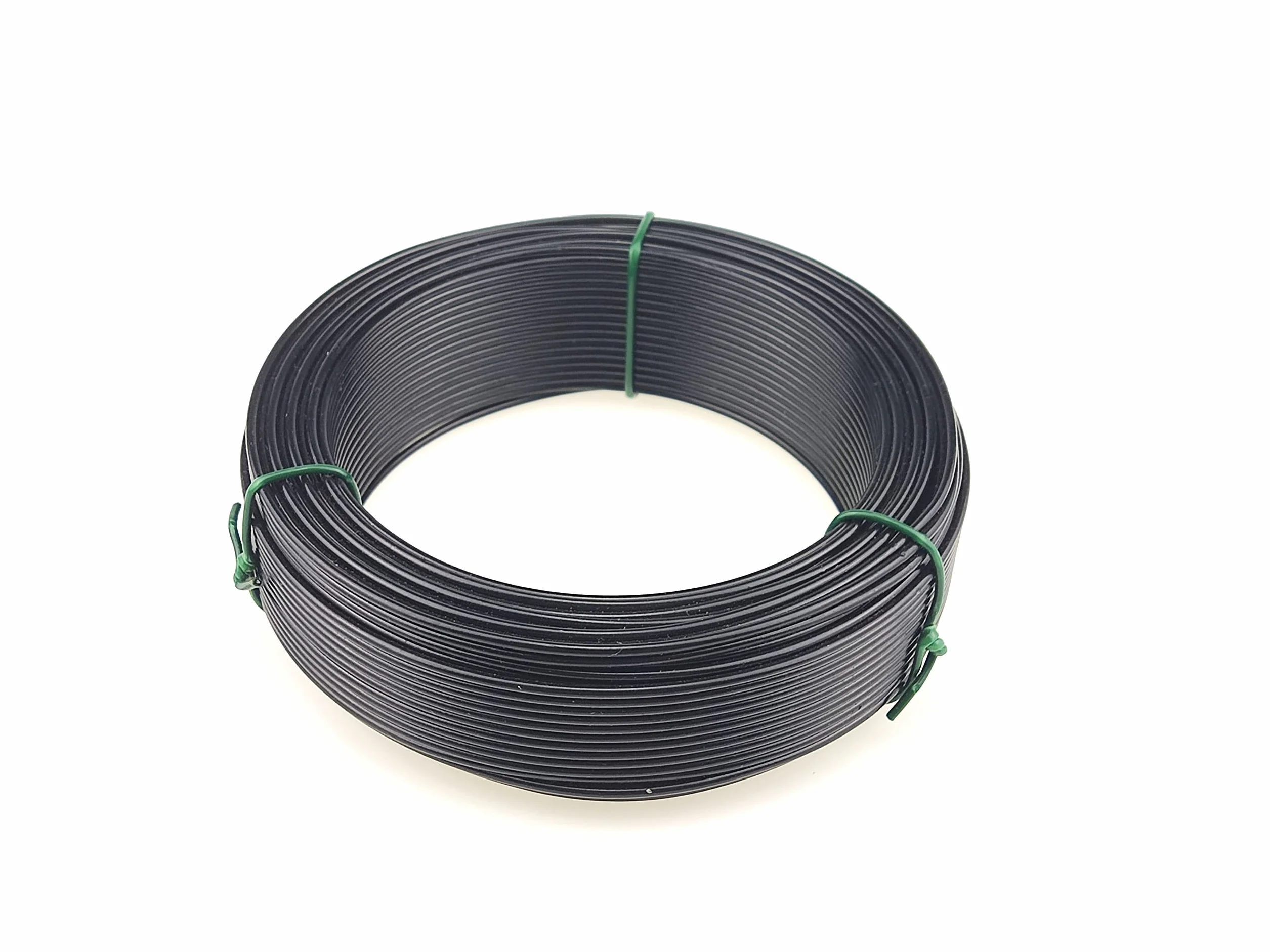 Garmix Alambre tensor para valla jardín malla aviarios negro 50 m 2,0 mm