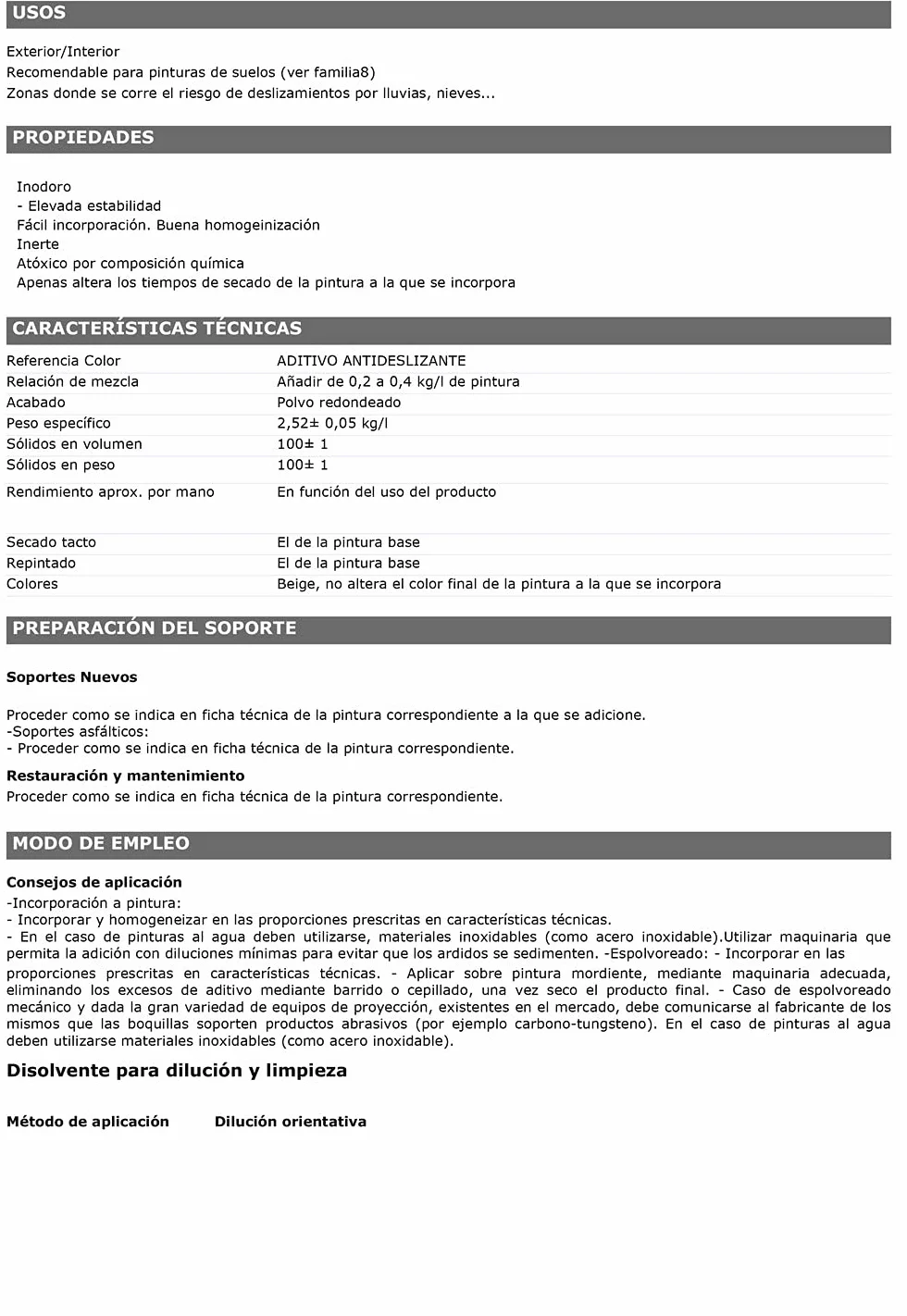 Aditivo Antideslizante en Polvo para Pinturas, Resinas o Barnices del Suelo (5kg)