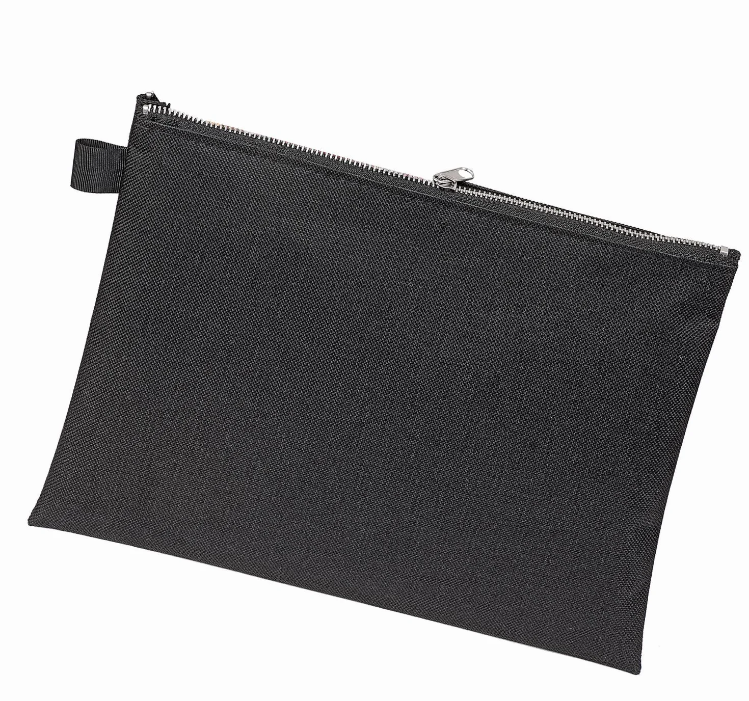 VELOFLEX 2725000 - Bolsa bancaria con cremallera, DIN A5, 1 unidad, bolsa de dinero de tejido robusto, bolsa de transporte