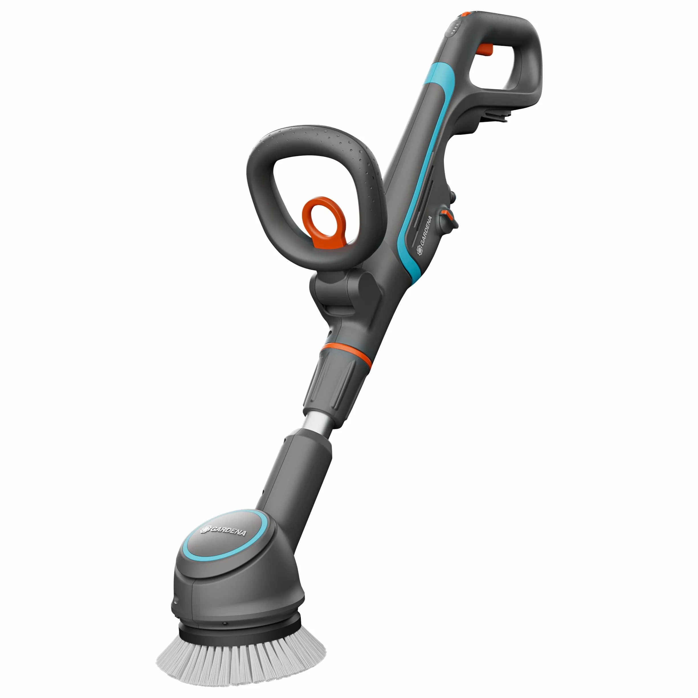 Gardena Limpiador AquaBrush a batería Compact 02/18V P4A Solo: Exterior, Funcionamiento con un Solo Toque, Limpieza Vertical, Ergonómico y Ajustable, Sin Cable (14840-55)