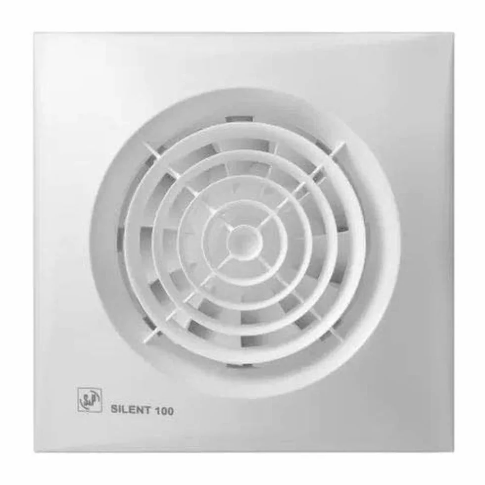 S&P 5210401500 SILENT-100 CRZ Extractores de Baño, 220-240V, 50Hz