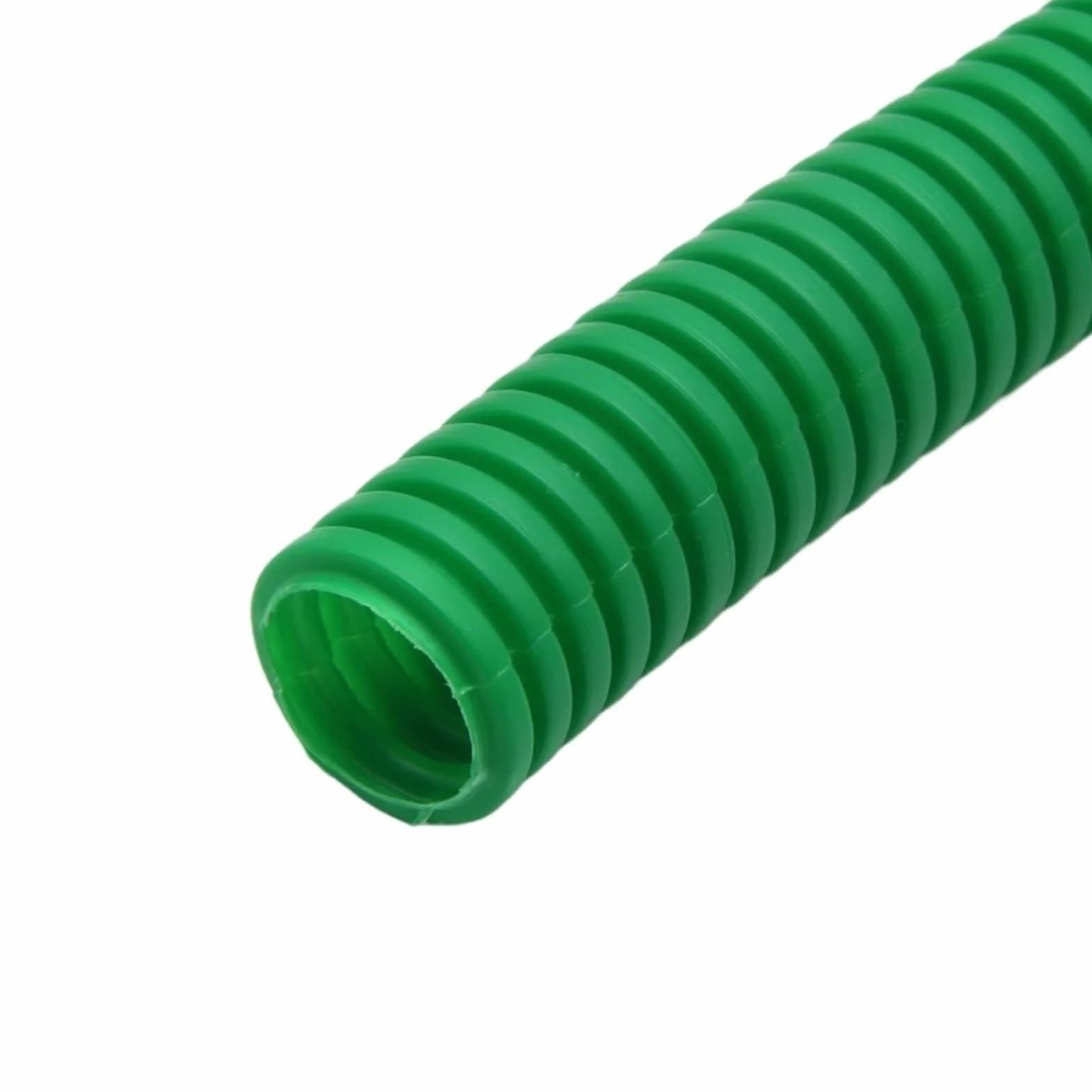 Cable de alimentación flexible con aislamiento de polipropileno corrugado, ID 8 – 29 mm, multicolor, 5 metros (verde, AD 13 x ID 10 mm)