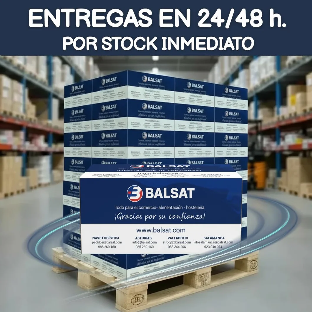 BALSAT Rollo Papel Térmico 80x80mm 50 Uds para Impresora Térmica TPV