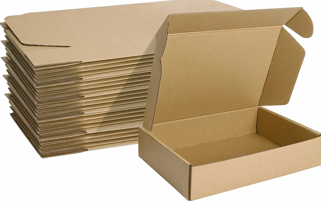 Cajas de Carton con Tapa 21,4 x 14,7 x 4,8cm 25 Pack Kraft Marrón