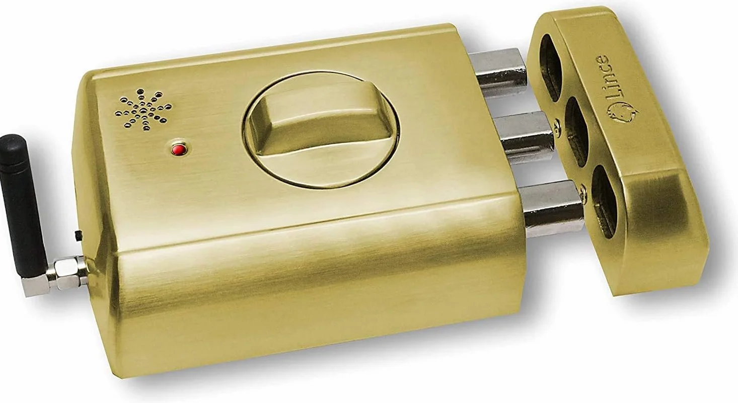 Lince Cerradura electrónica Invisible con Alarma SUPRATONIK, Oro