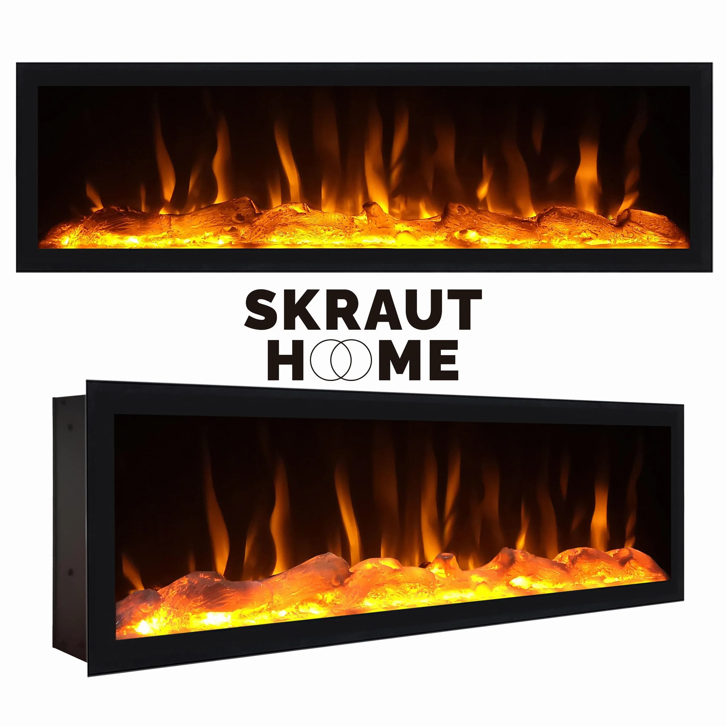 Mueble TV 267x45x35 cm Negro Estilo Moderno para TV Gran Formato