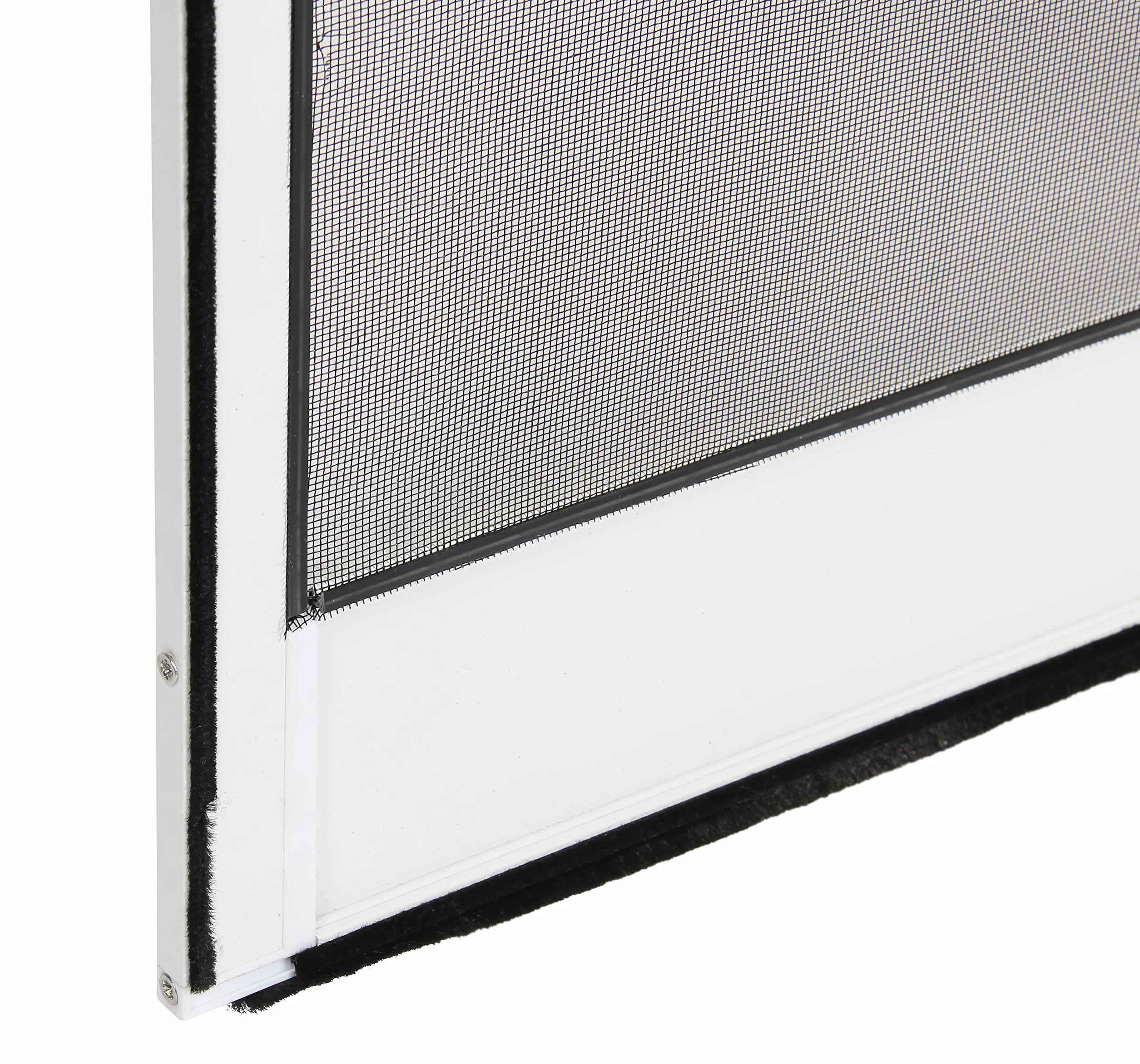 AvosDim Mosquitera Puerta Batiente Aluminio Antracita H2150 x 1000 mm Gris Antracita Ral 7016