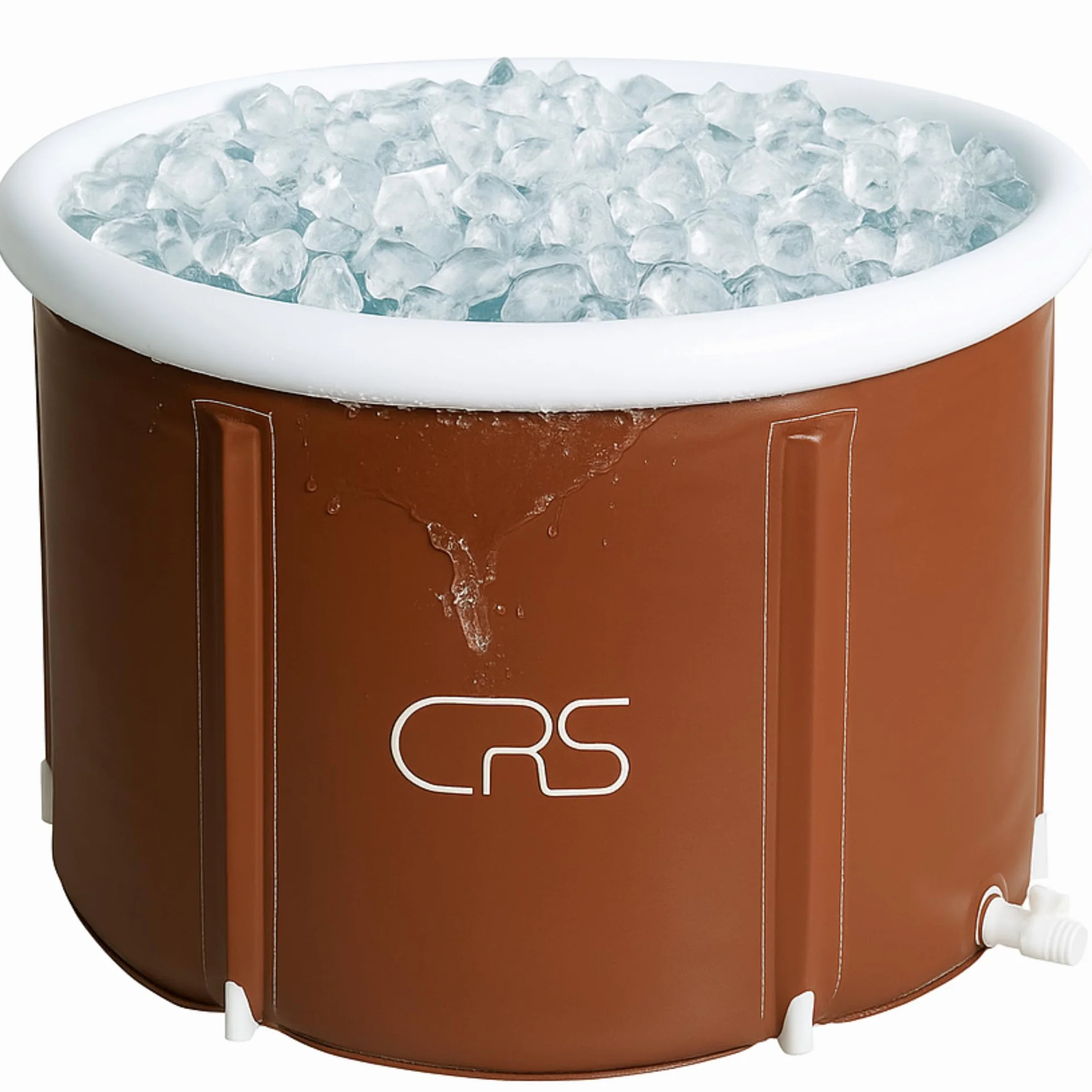 CRS pequeña bañera Plegable para Adultos y niños | Cabe en la Ducha y en el baño pequeño | También Ideal para baños de Hielo y como baño Infantil (90cmØ x 55cm)
