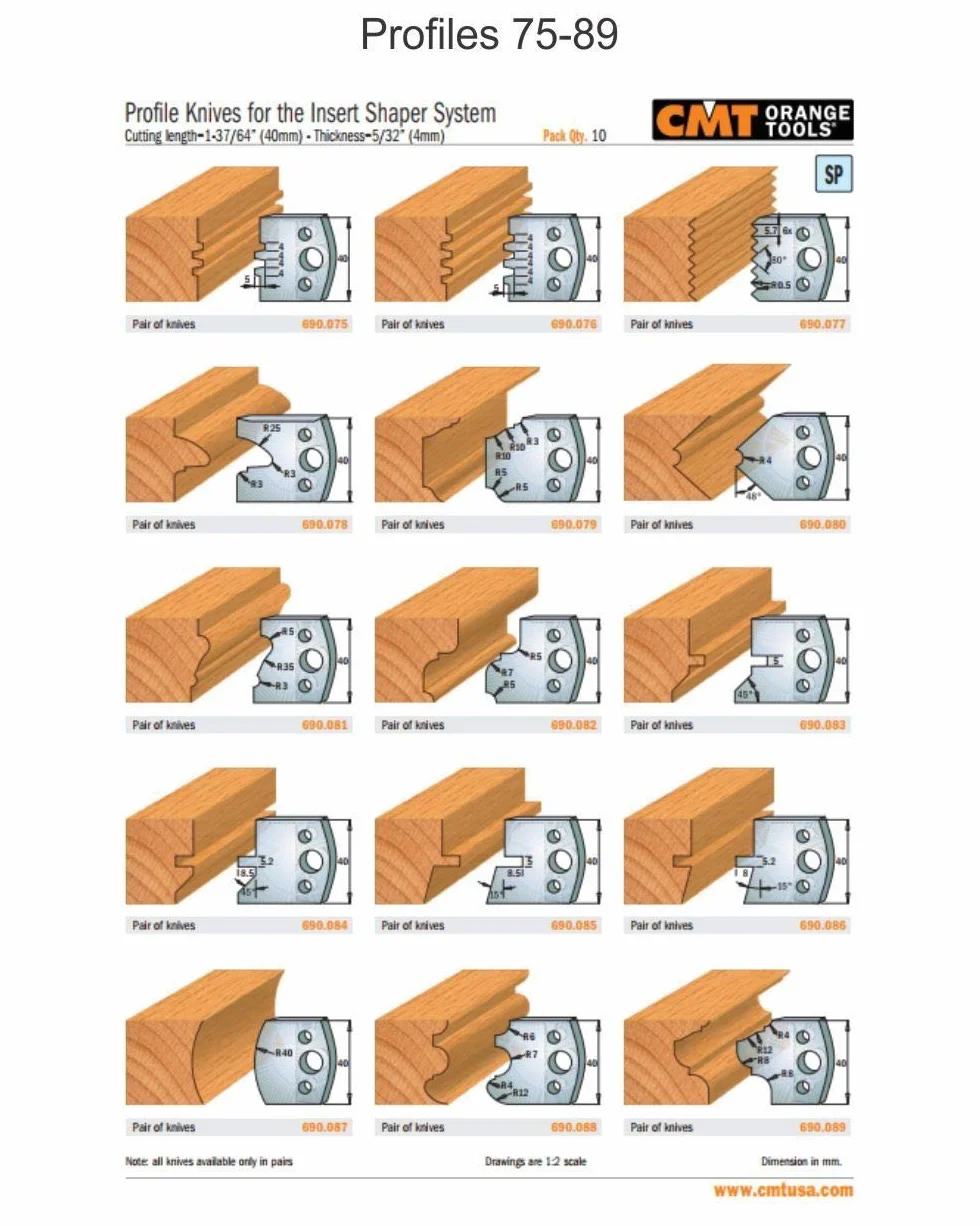 CMT ORANGE TOOLS 690.095 - PAR DE CUCHILLAS SP 40x4mm