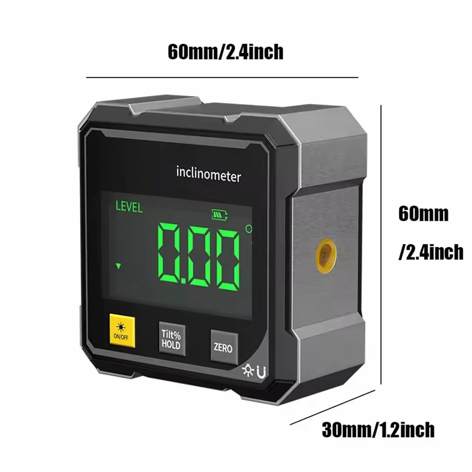 Luminis Precision X1 - Medidor de ángulo digital con medidor de ángulo digital magnético de 4 lados, pantalla LCD para carpintería