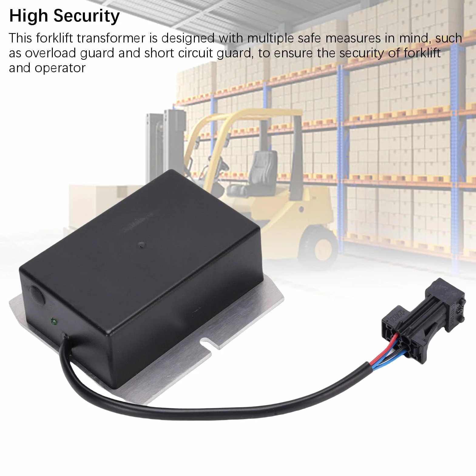 FTVOGUE Transformador de Carretilla Elevadora de 75 W Apto para 115-335 7917401236, Convertidor de Voltaje de Alta Eficiencia para Logística y Almacenamiento, Diseño Compacto de Aleación de
