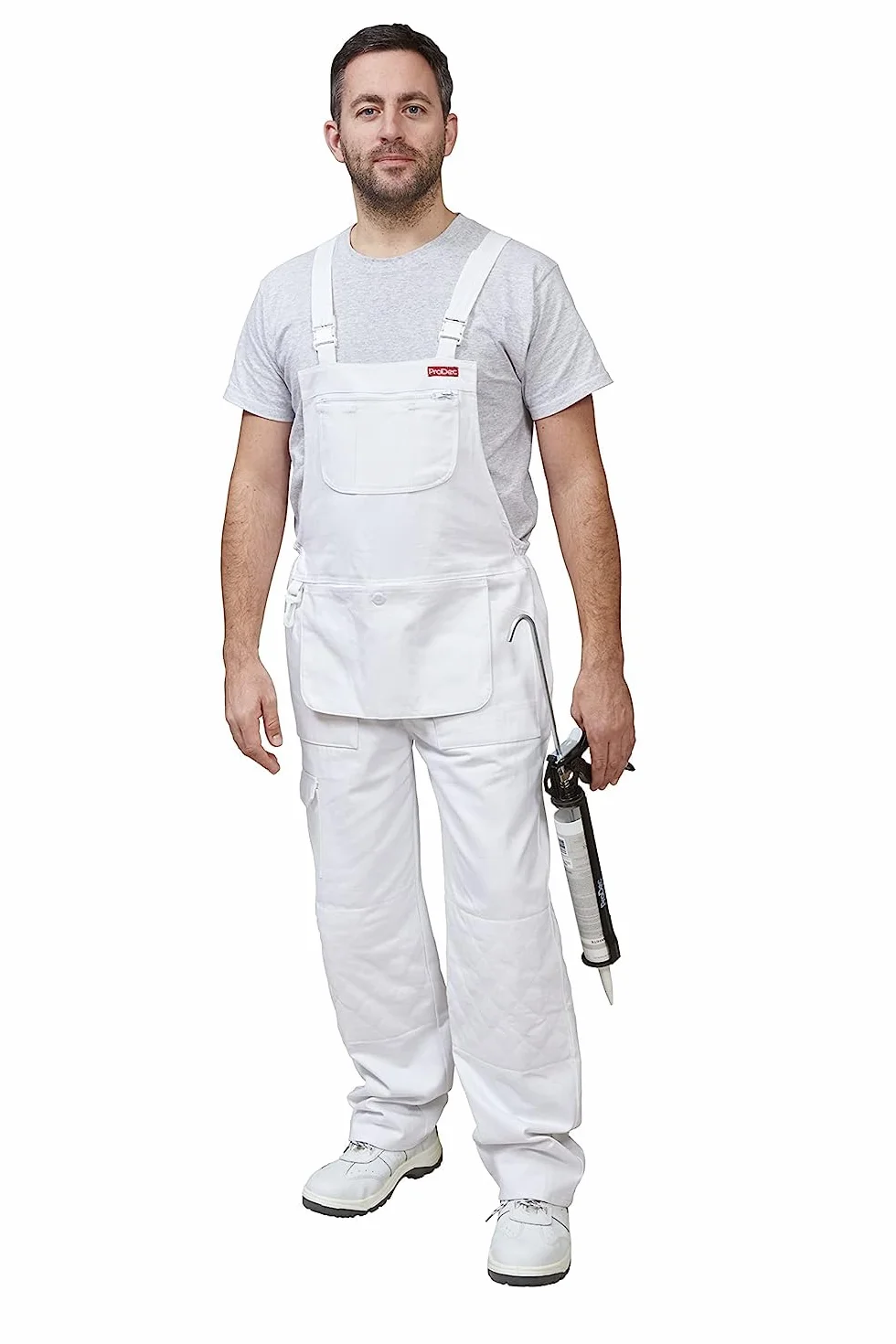 ProDec 100% Cotton Drill, Multi-Pocket Decorator's Bib and Brace