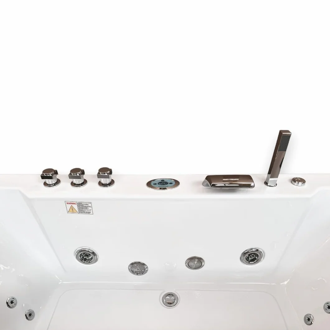 GRAFICA MA.RO SRL Spa con hidromasaje 180 x 90 cm Modelo Bañera Armonía esquina del baño con cromoterapia Nuevo 2 personas para