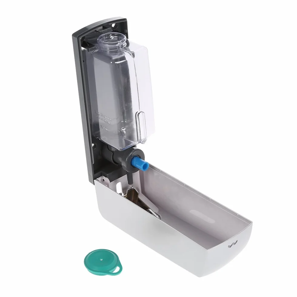 TFixol Dispensador de jabón manual 300 ml para montar en la pared baño champú líquido