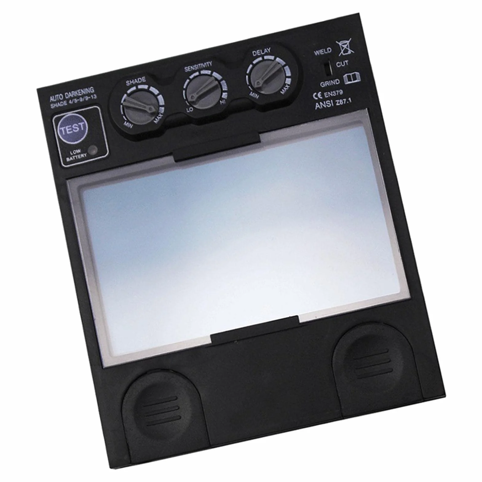 Tapa de soldador de oscurecimiento automático de energía solar, pantalla de filtro de lente de molienda para tapa de soldadura con sensibilidad