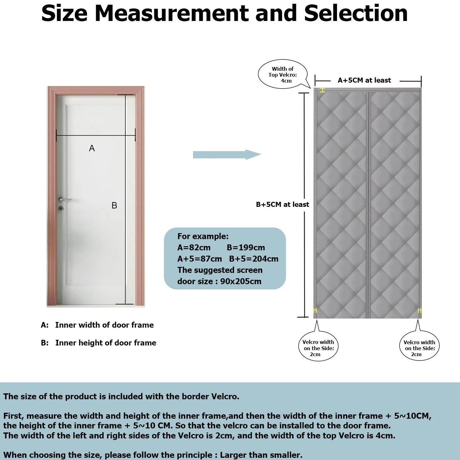 Cortina Aislante Magnética para Puertas, Aislamiento para el Invierno. Ideal para Habitaciones Con Aire Acondicionado y Calefacción. No Requiere Perforación, Fácil de Instalar. 60 x 180cm, Gris