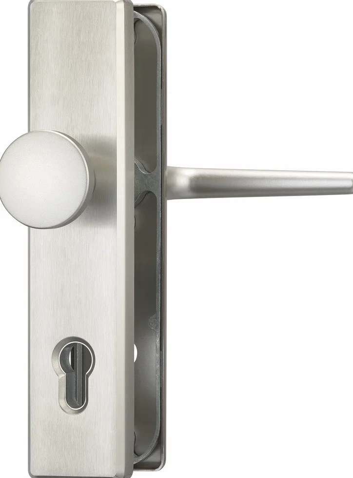 Abus Herraje de protección de puerta HLS214 F9, acero inoxidable, 31698