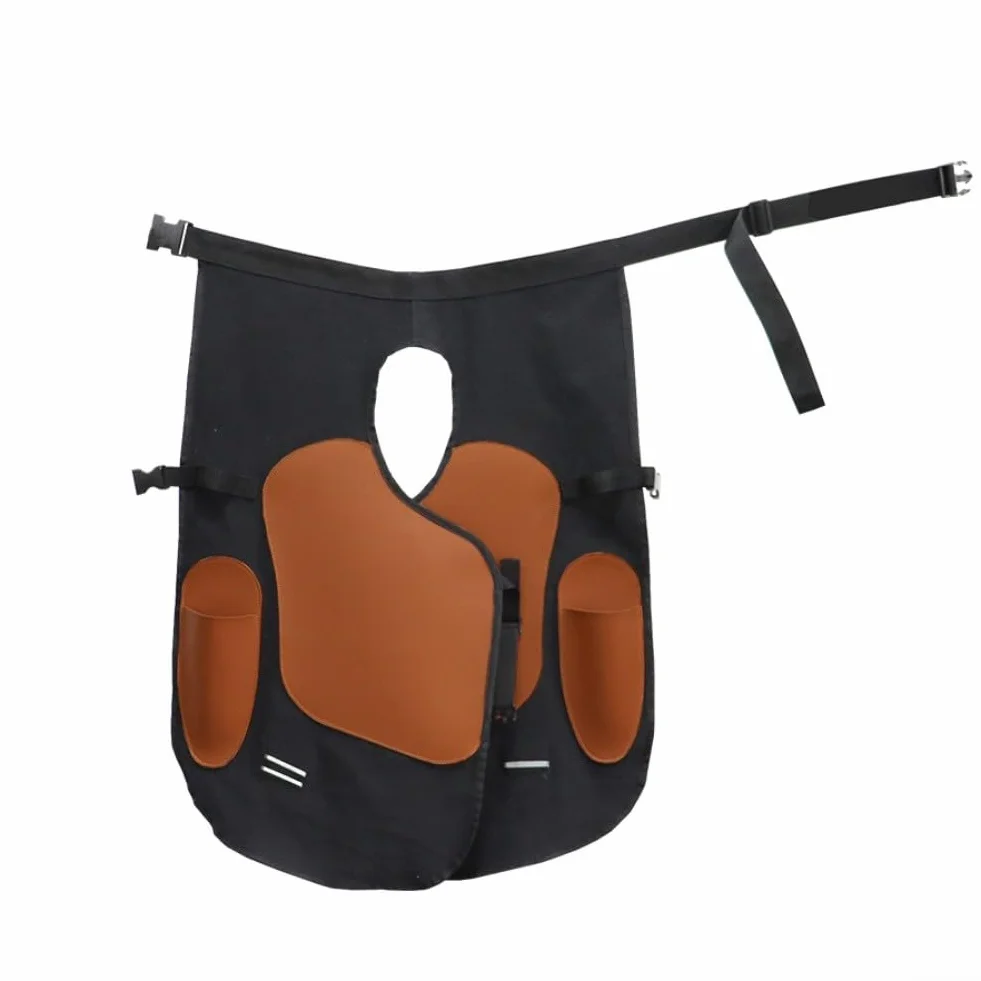 Delantal de herrador ajustable, Delantal de corte de herradura de caballo, Protector de seguridad de soldador resistente al desgaste resistente a las manchas, Equipo de trabajo de cuero reforzado