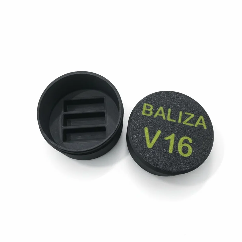 Funda protectora V16 estuche baliza 8,5x8,5x5,5cm Negro