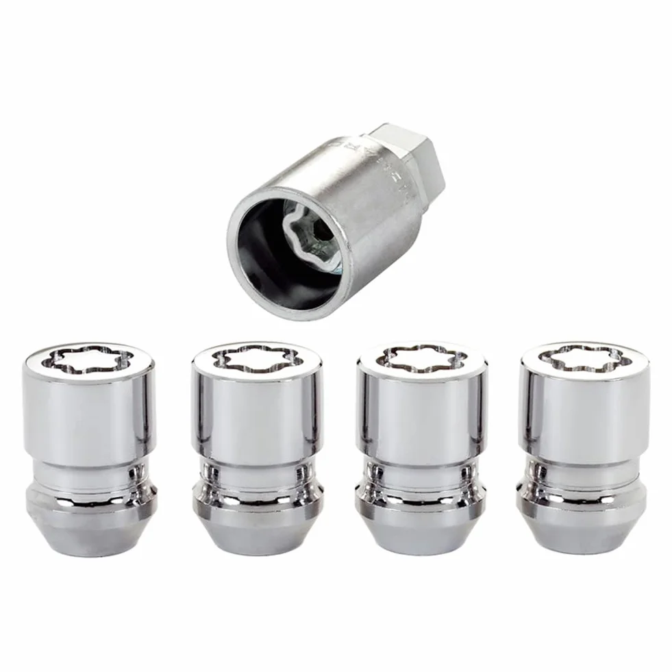 McGard 24157SU Standard - Tuercas antirrobo para rueda de Níquel (base cónica, M12 x 1,5, largo 32,5 mm, SW19)