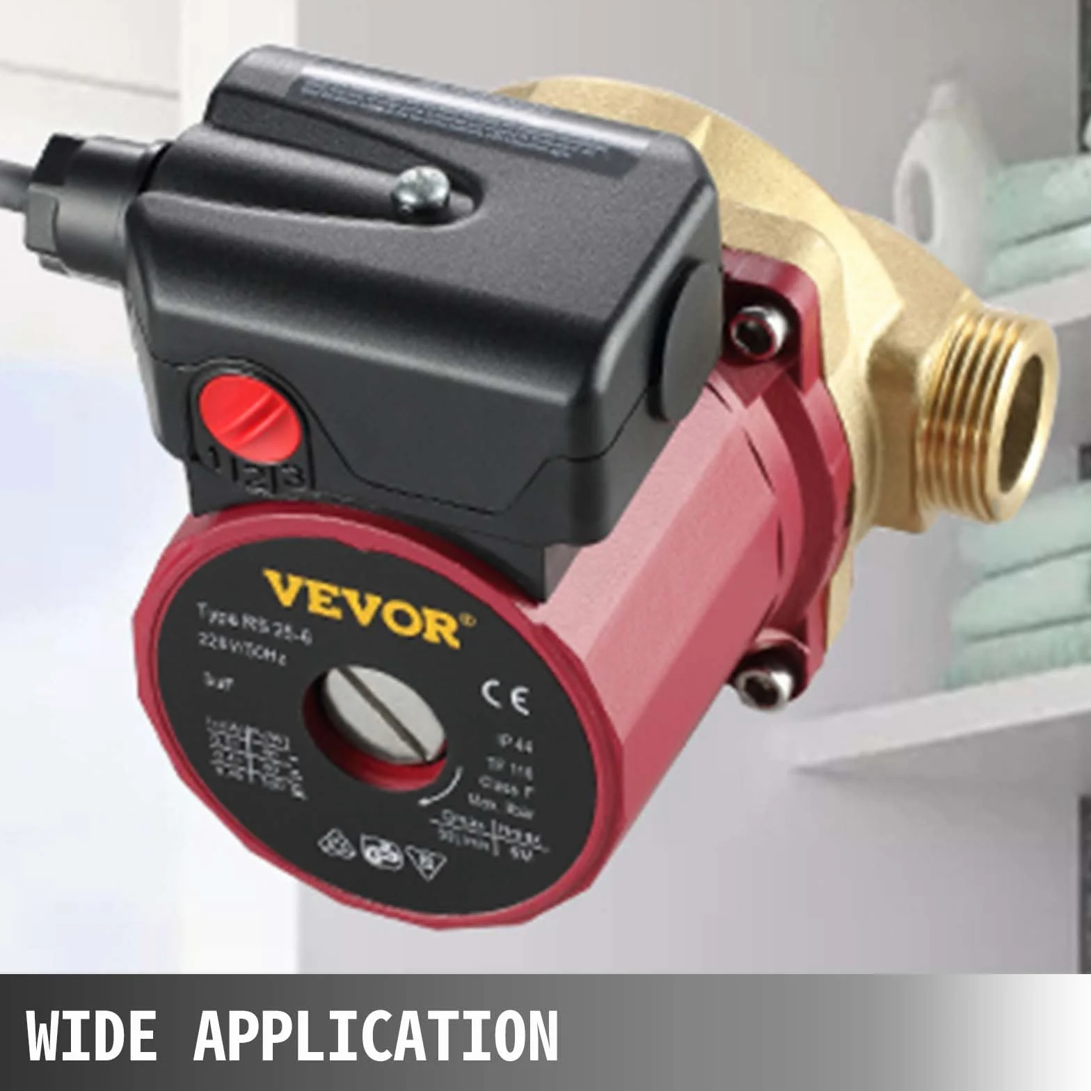 VEVOR Bomba de Circulación de Agua 50 L/min, 3 Velocidades, 90 W