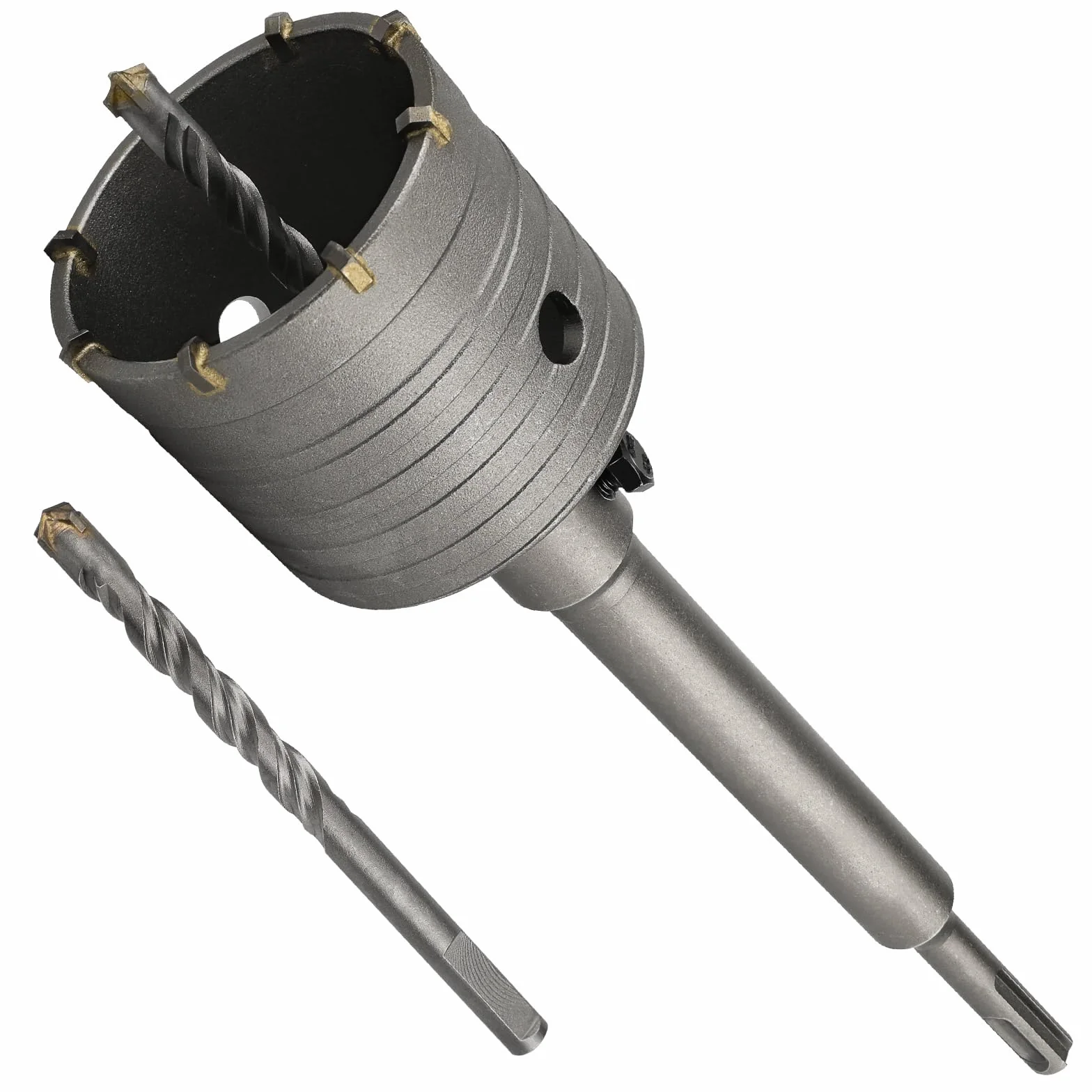 68mm Brocas Sierra Perforadora Hormigón, Lytool Brocas SDS Plus Hormigon con Barra de Conexión de 220 mm, para Cemento, Ladrillo, Piedra, Pared