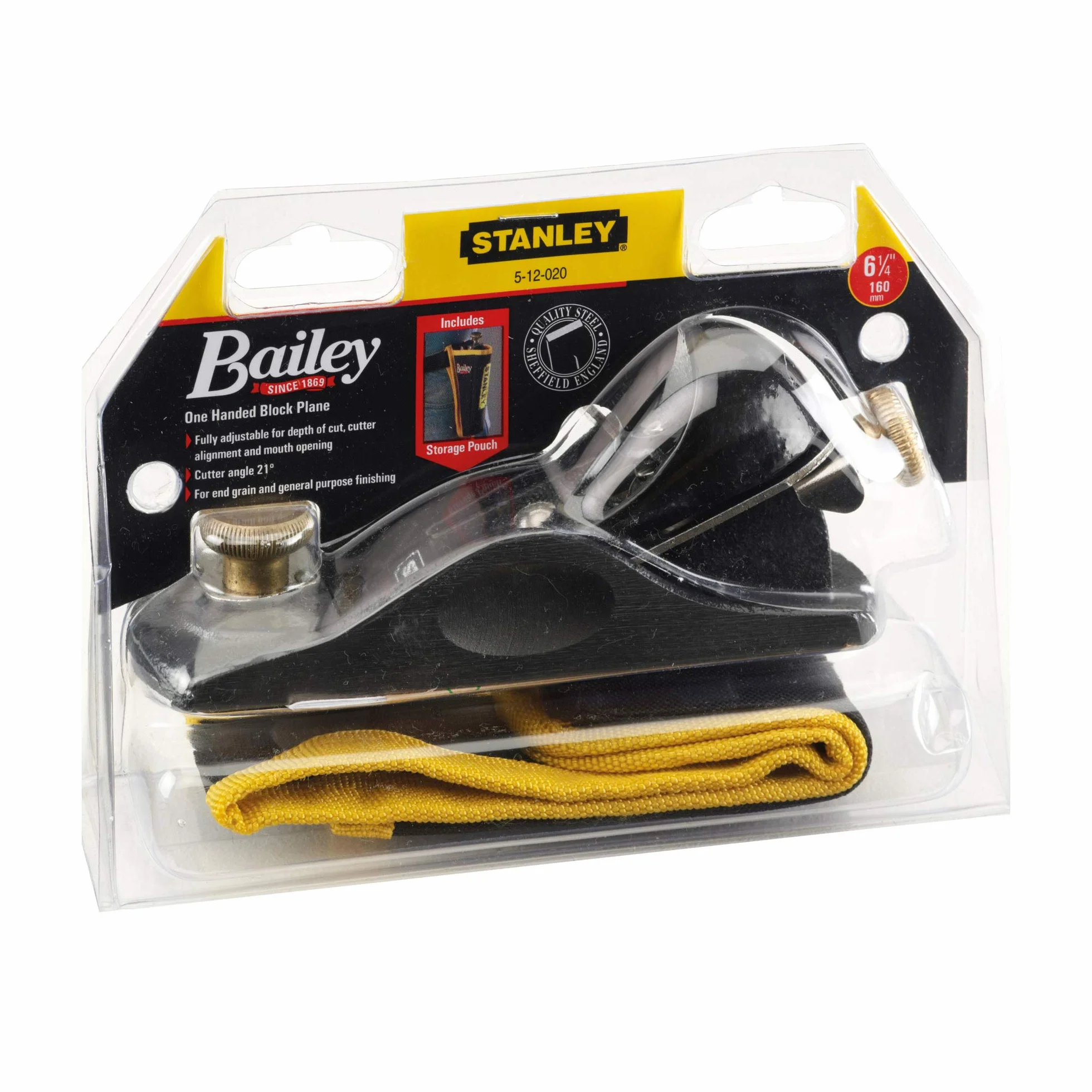 Stanley 512020 9.1/2 - Cepillo de contrafibra (en funda)