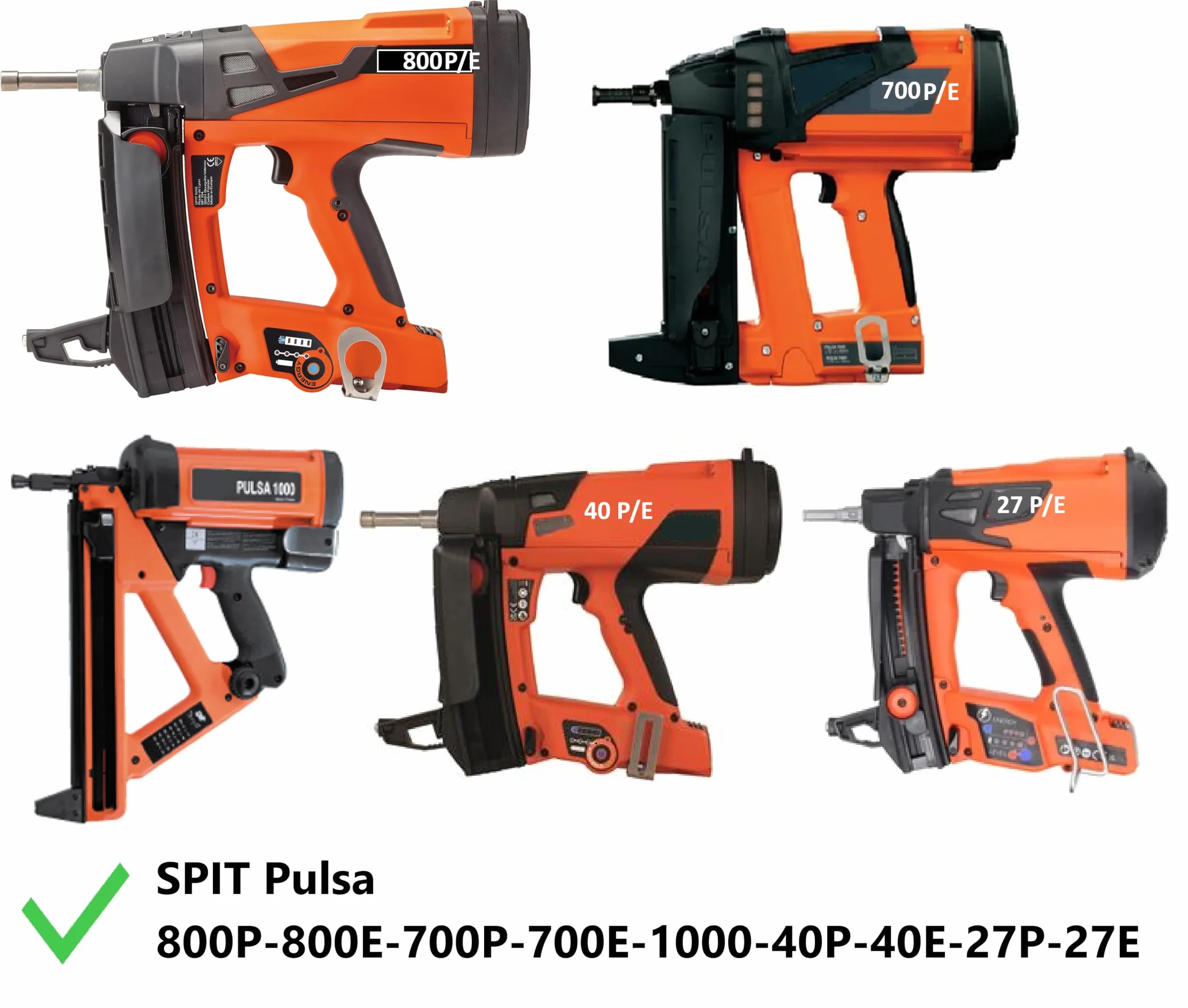Caja de clavos universales HC6 para clavadora compatible SPIT Pulse 700 800 Bosch Hikoki compatible Makita Fischer Tjep acero o hormigón 14 mm - 400 unidades (14, 400.0, unidad)