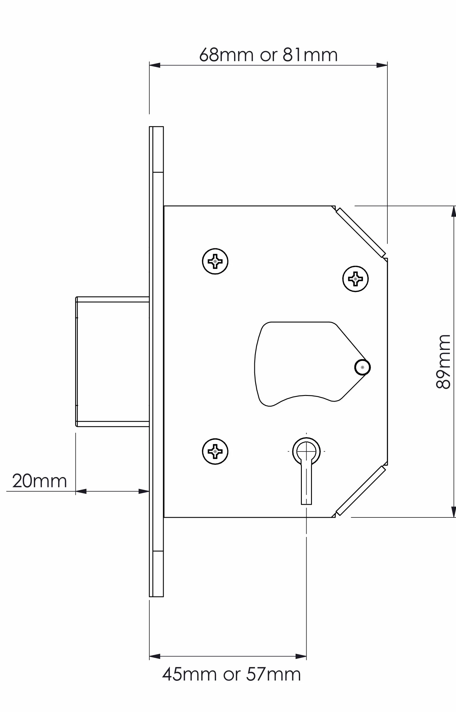 Yale Locks YALPM552PB30 - Pestillos para Ventana (tamaño: 80mm)