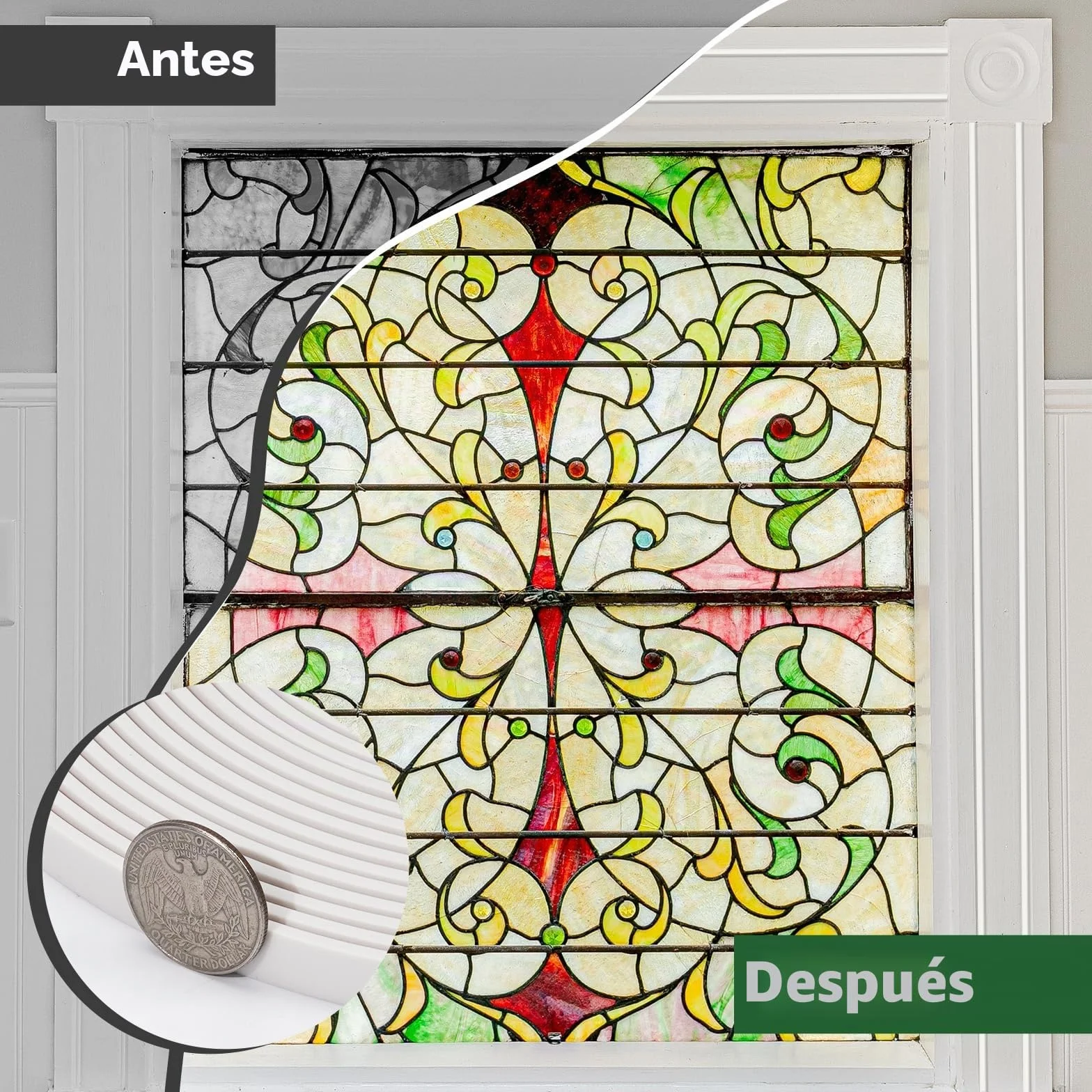 8M Moldura de Pared Autoadhesiva, Blanco Moldura Decorativa Flexible e Impermeable para Paredes, Techos, Marcos, Azulejos y Bordes, Moldura Adhesiva de PVC para Interiores (A:1 cm, G:0,25 cm)