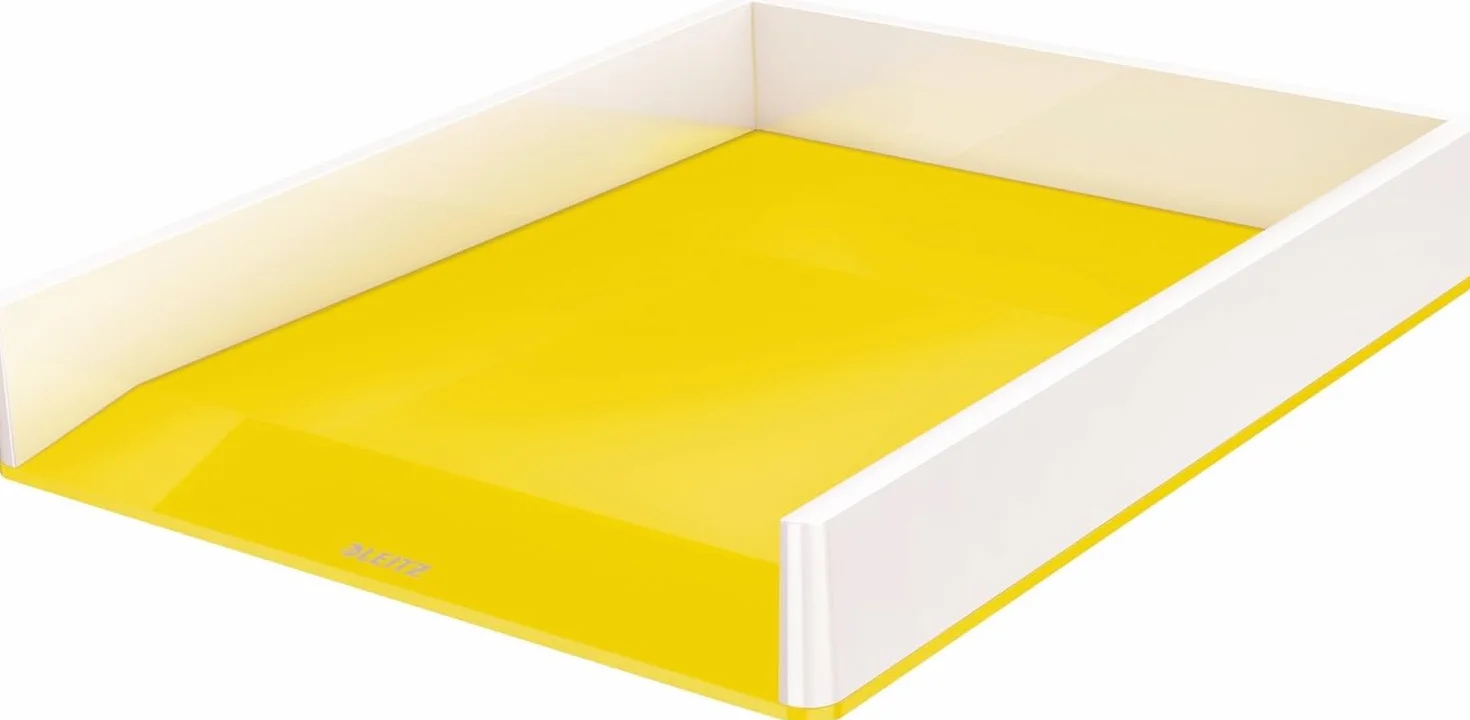 Leitz Bandeja Portadocumentos A4 Blanco Amarillo Gama WOW