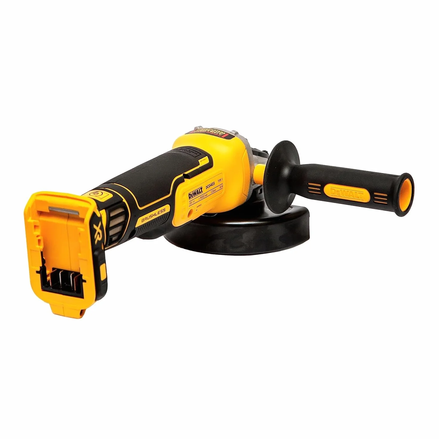 DEWALT DCG405N - Amoladora angular para 125 mm, 18 V XR, sin disco y sin cargador/batería