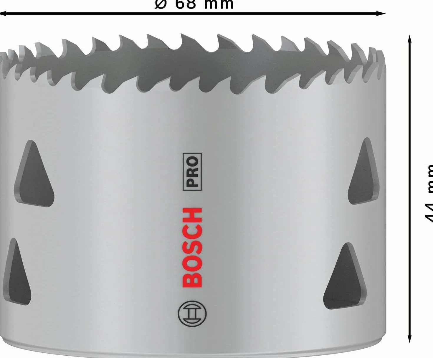 Bosch 1x Sierra de corona PRO Multi Material (para Madera blanda, Cartón-yeso, Ø 68 mm, Professional Accesorios Taladro)