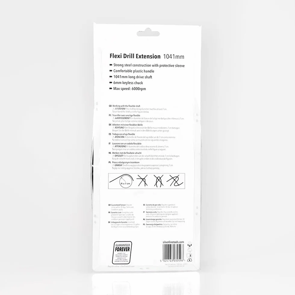 Silverline Tools 633973 - Eje flexible para taladro 1041mm