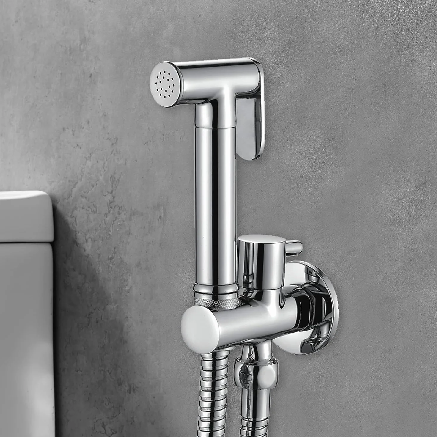 Ibergrif Grifo de Bidet Monomando Empotrar Cromo Cuadrado M22015R
