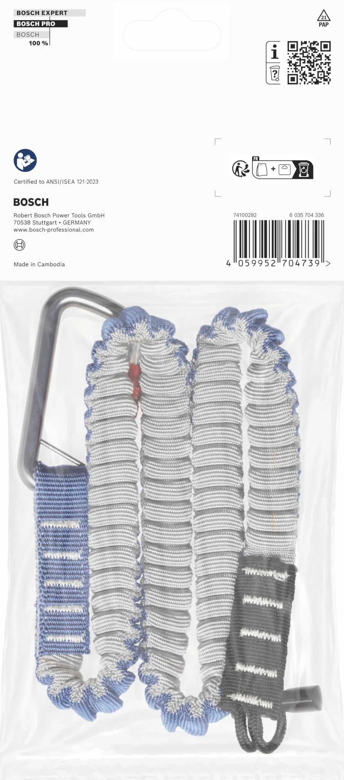 Bosch correa para el cuello Pro 250 x 120 mm