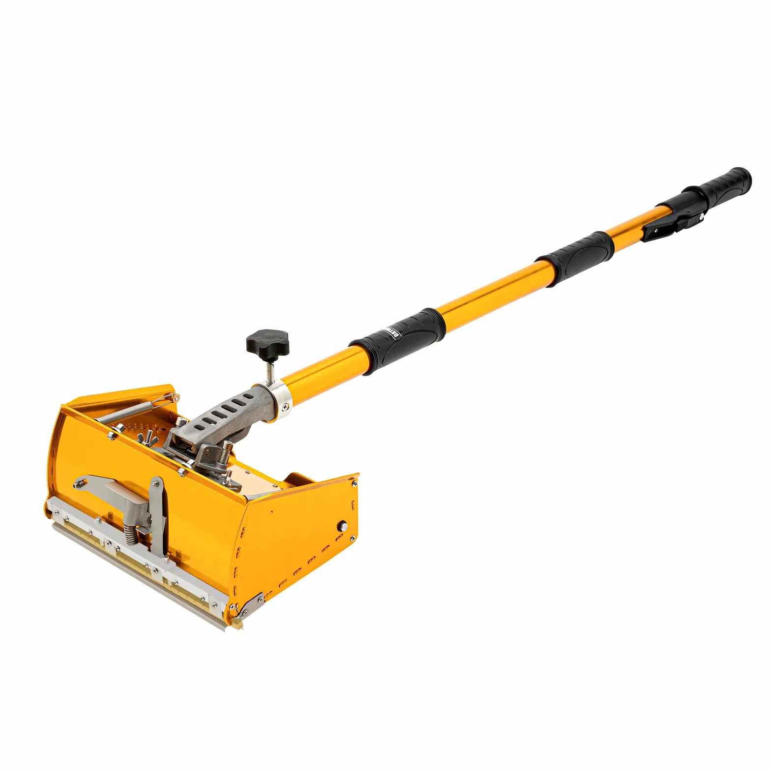 Herramientas de Acabado Planas Para Paneles de Yeso, 10'' Caja de Acabado Plana Profesional con Mango Ajustable de 90 a 150 cm, Ajustable en Polvo de Yeso, Herramienta de Procesamiento de Paneles de